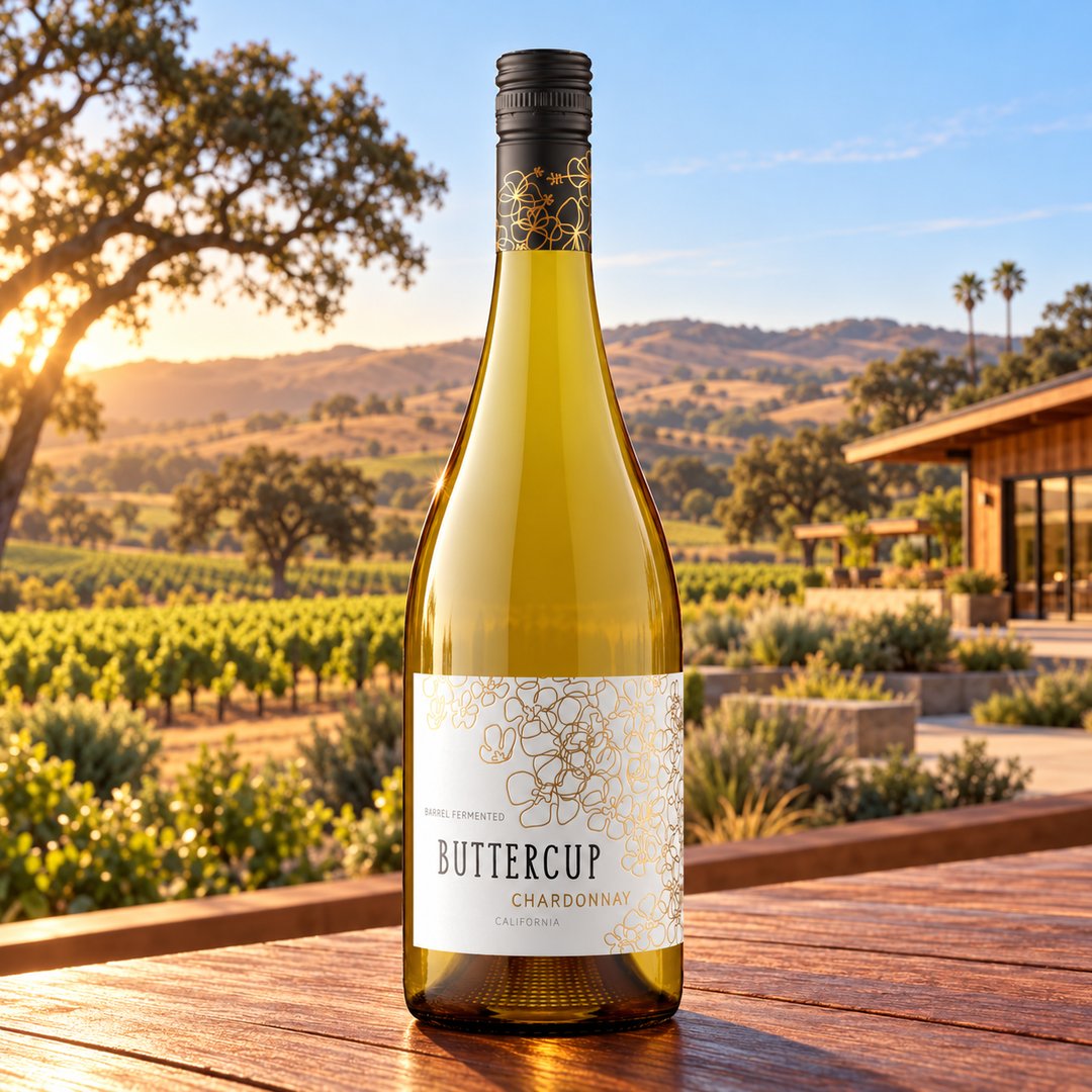 Buttercup chardonnay hvidvin vin wine smørfed frisk