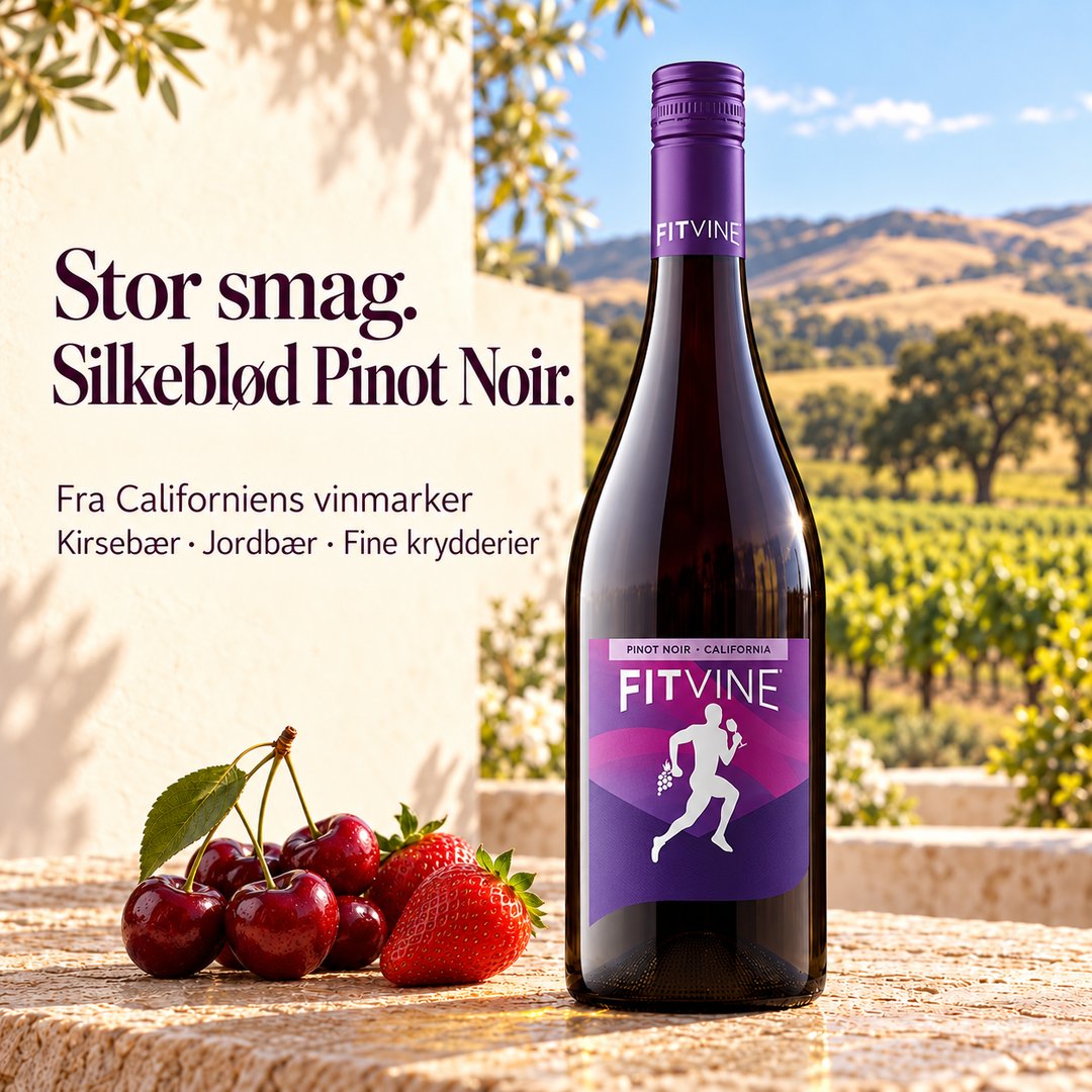 Pinot noir Fitvine uden sukker vegansk stor smag