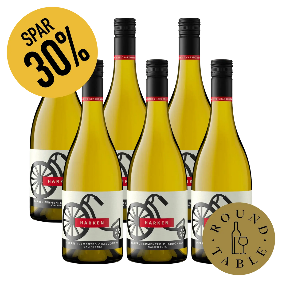 6 fl. Harken 2024 Chardonnay (Round Table)