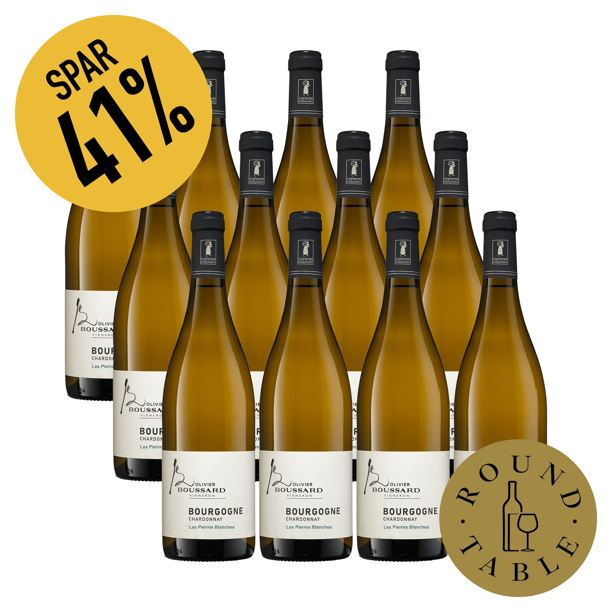 12 fl. Boussard Bourgogne Chardonnay Cuvée Les Pierres Blanches 2025 (Round Table)