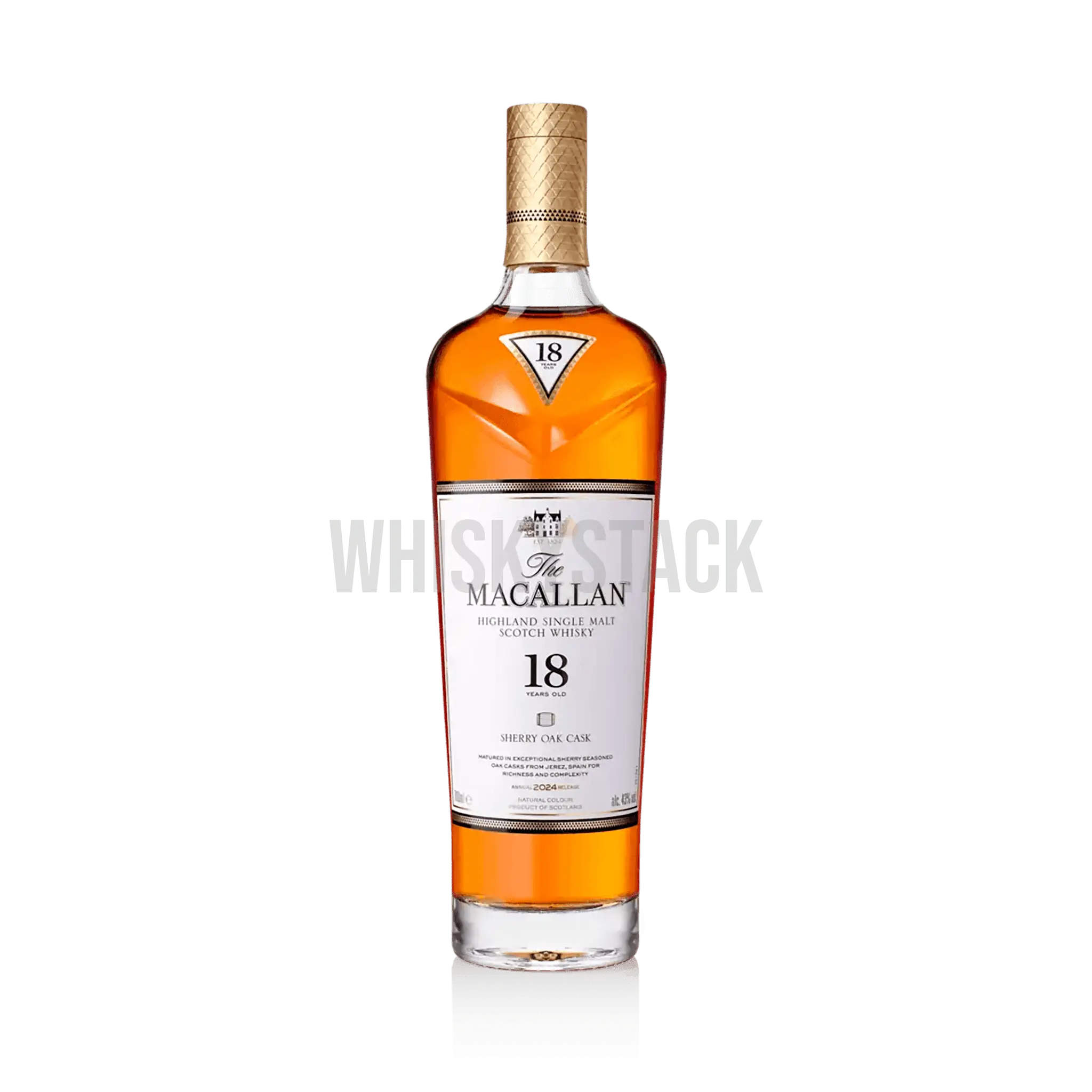 The Macallan Sherry Oak 18 Years Old - 2024 Release - Luksuriøs Single Malt Flaske