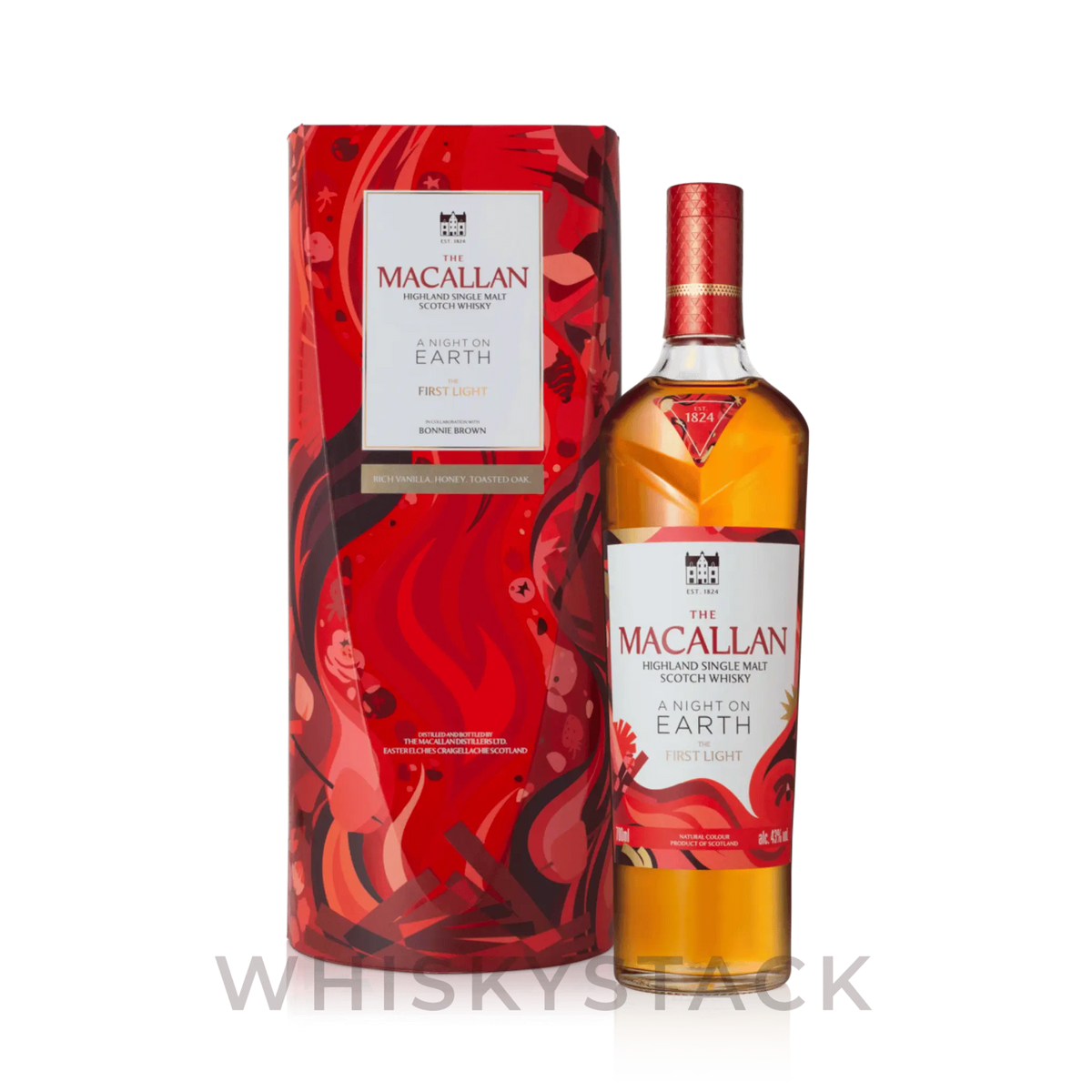 The Macallan A Night on Earth – The First Light Flakse og Boks