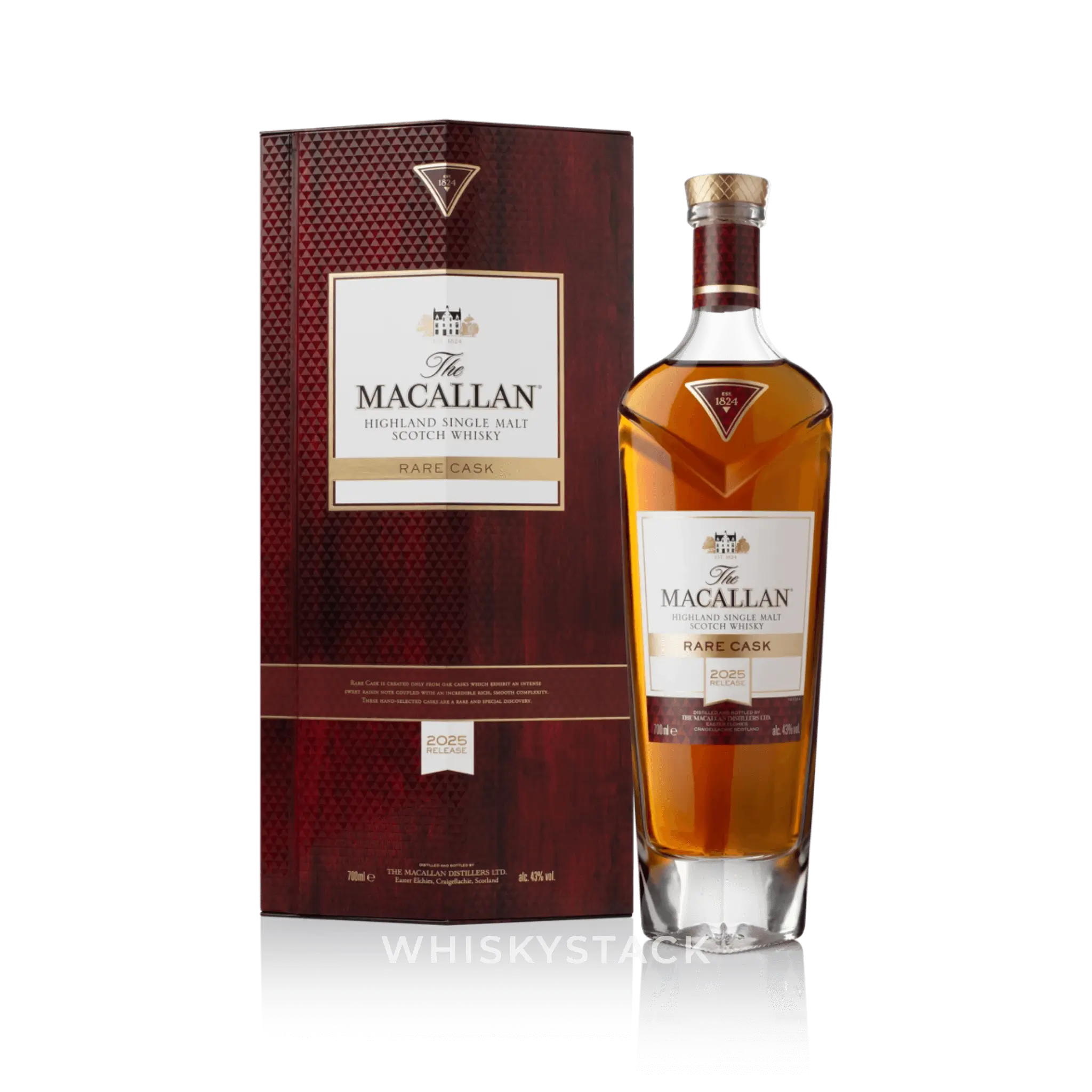 Macallan Rare Cask 2025 – Eksklusiv Single Malt Whisky Flaske og Boks