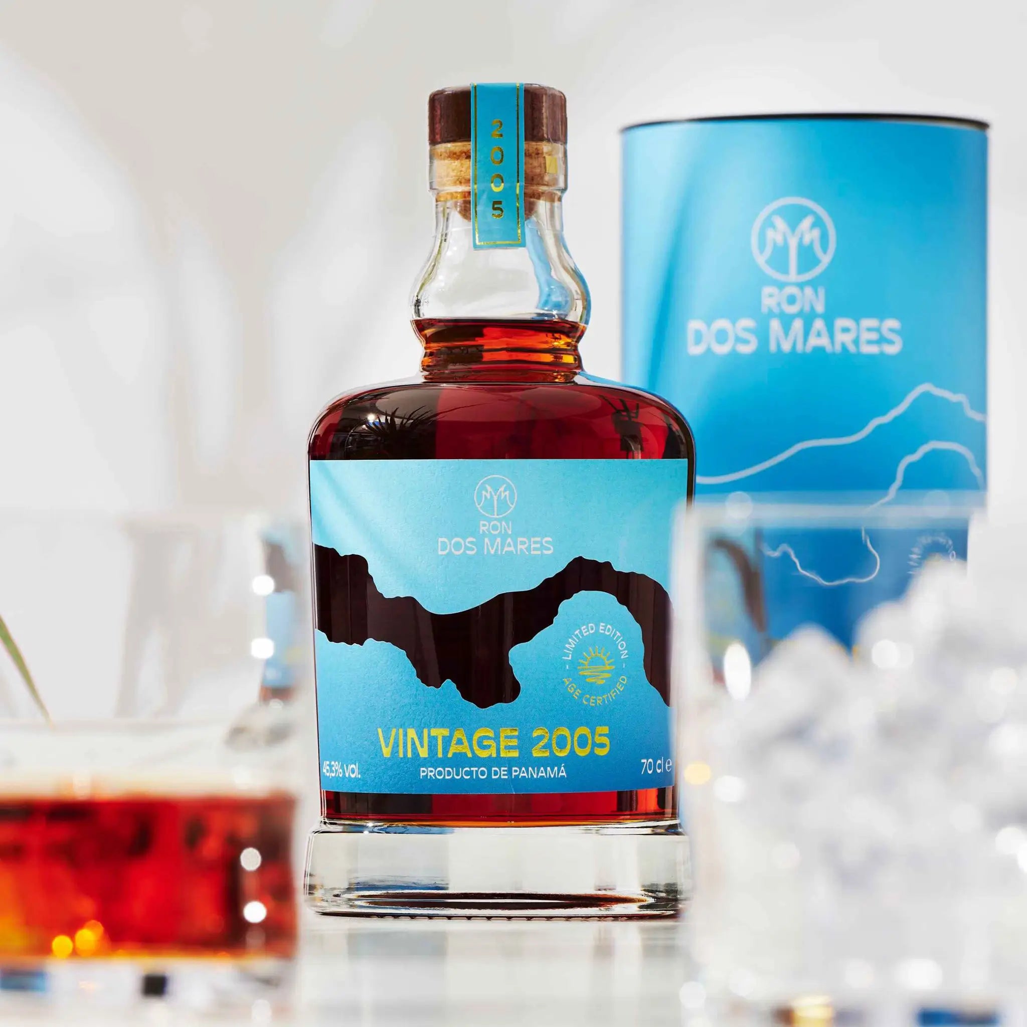 Ron Dos Mares Vintage 2005 Vintage Limited Edition 19 År Panama Rom Bar
