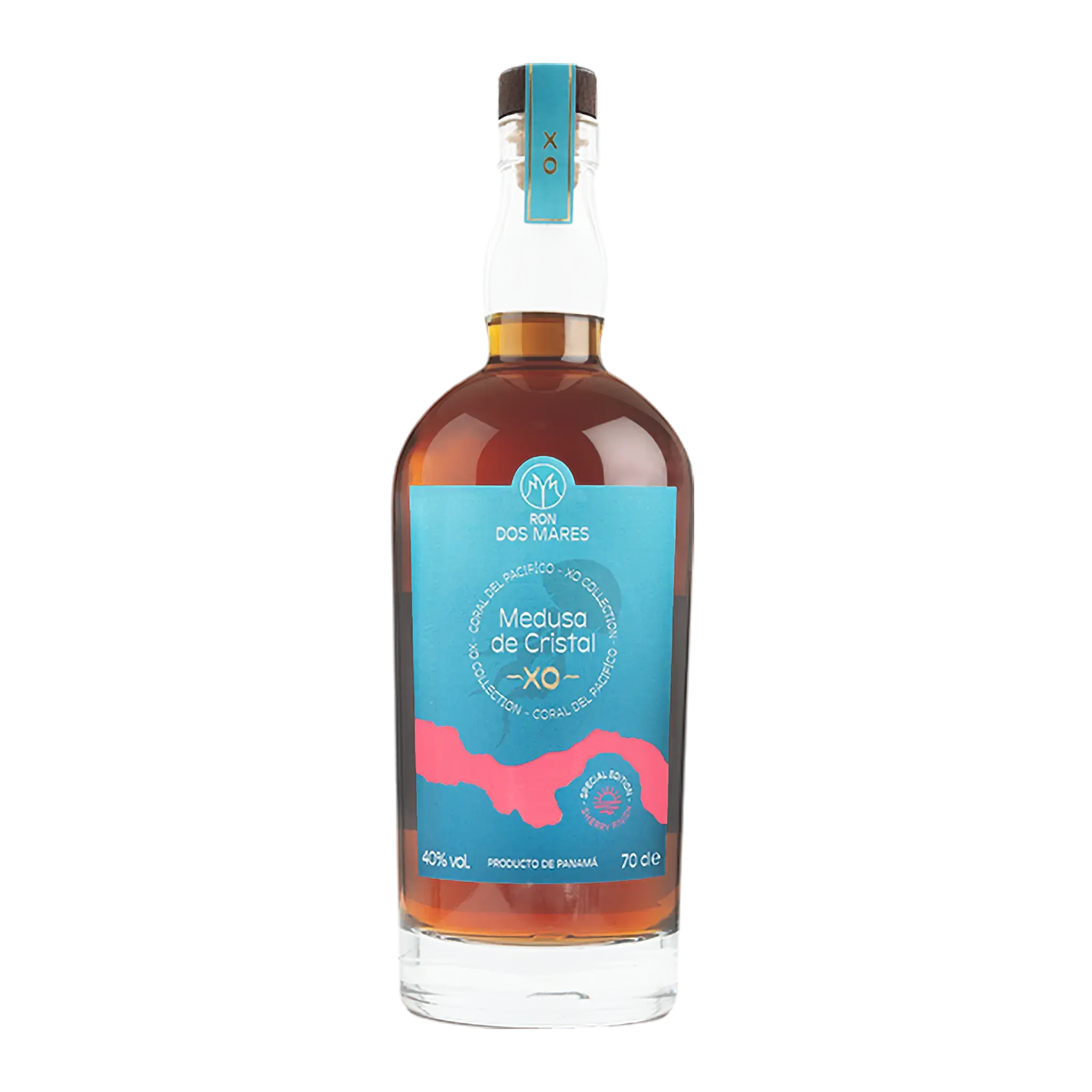Ron Dos Mares Medusa de Cristal XO Panama Rom Flaske