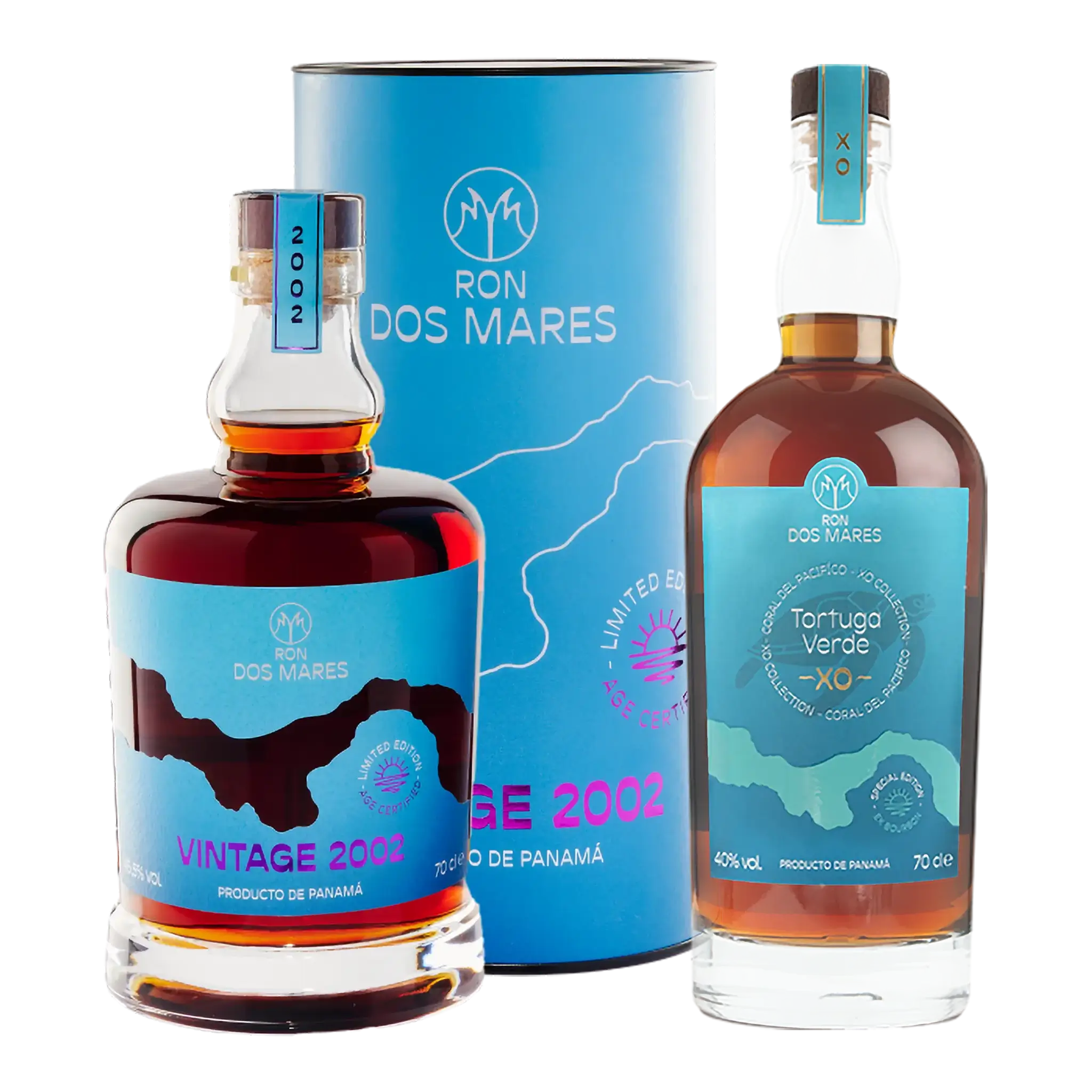 Ron Dos Mares Vintage 2002 Limited Edition 22 år + GRATIS Tortuga Verde XO