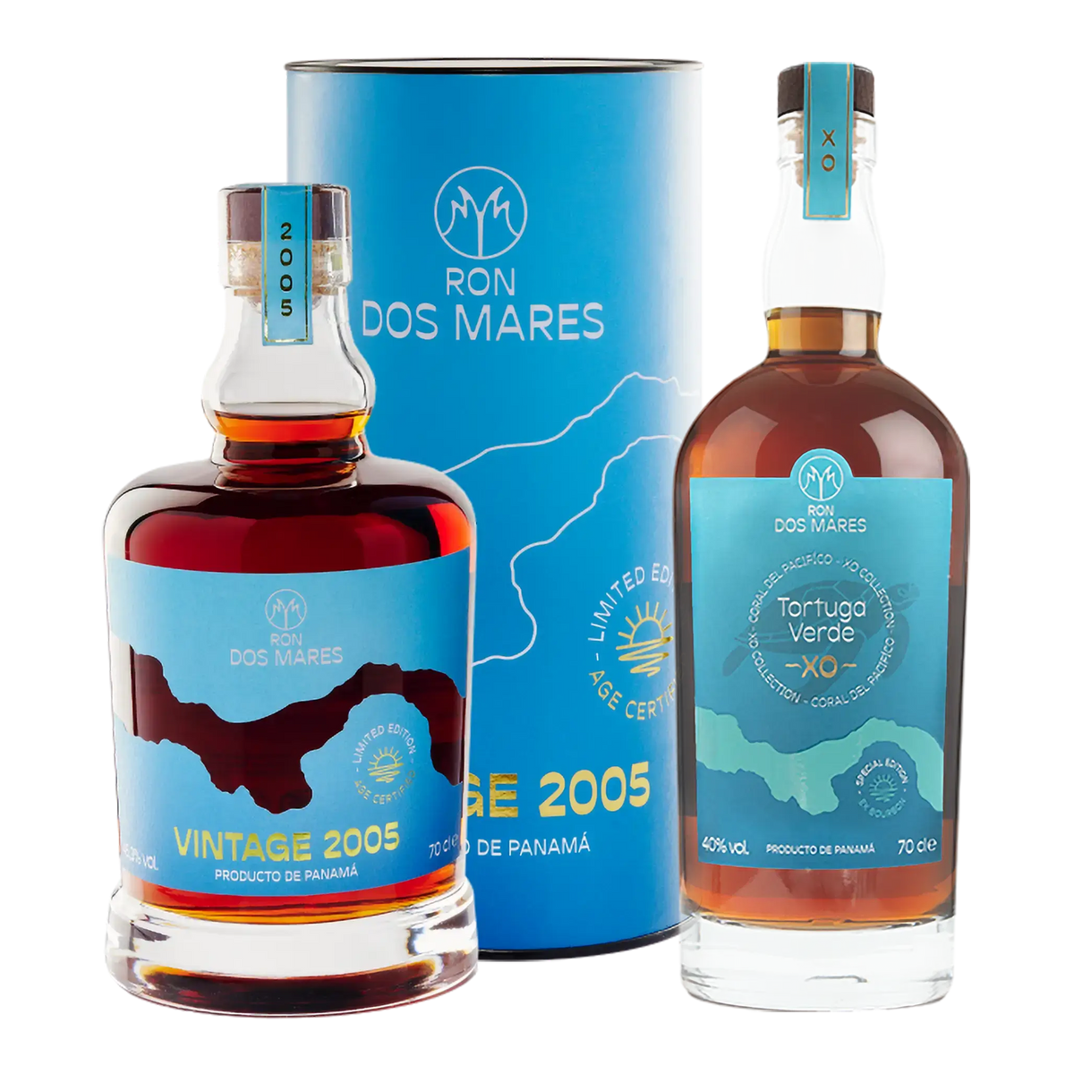 Ron Dos Mares Vintage 2005 Limited Edition 19 år + GRATIS Tortuga Verde XO