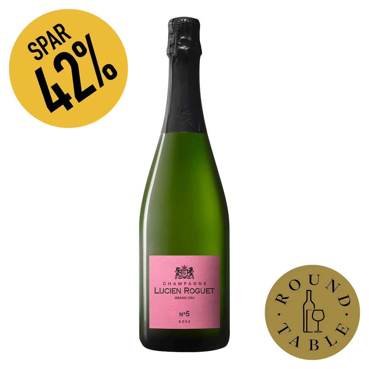 Lucien Roguet No. 5 Rose Grand Cru Champagne (Round Table)