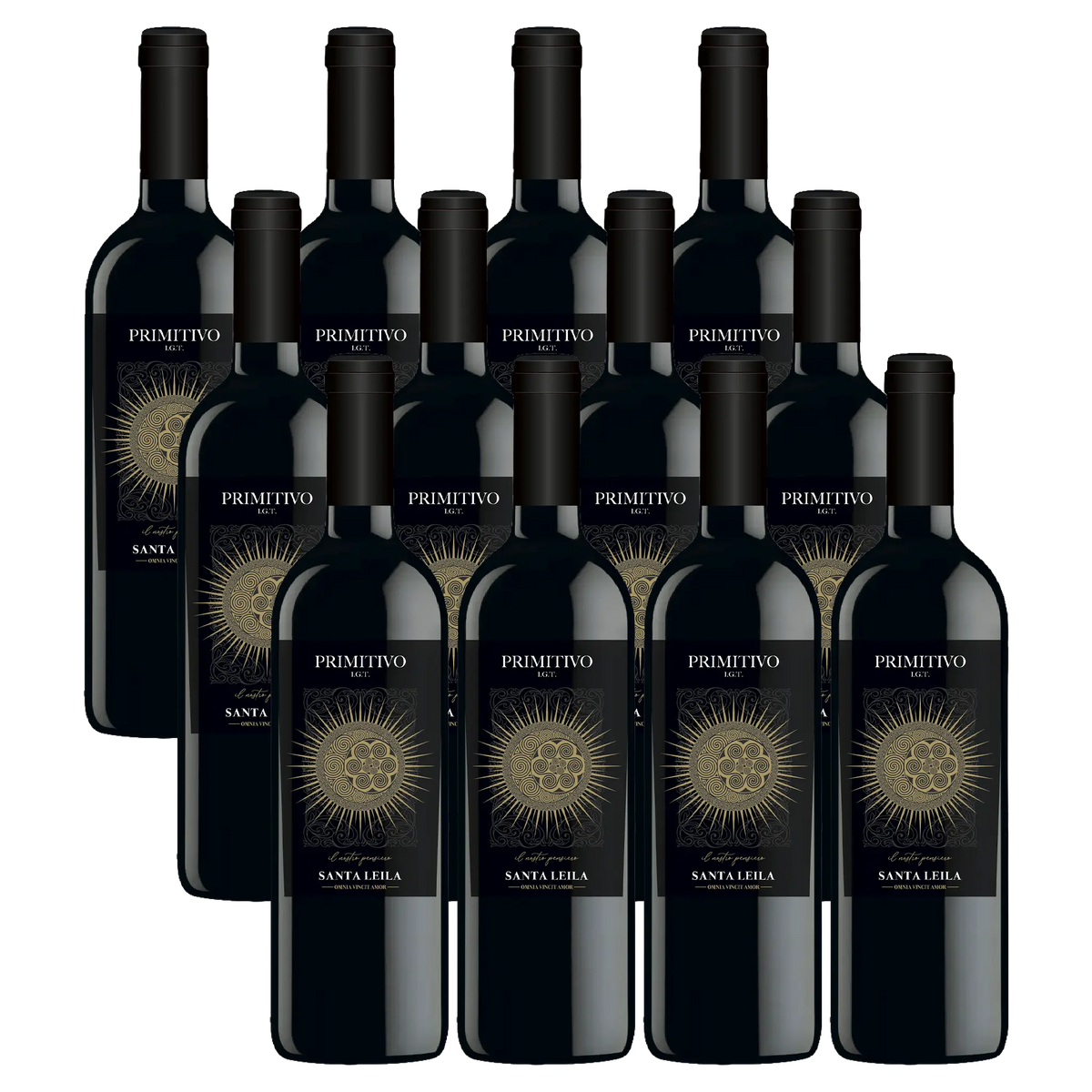 Santa Leila Primitivo Puglia IGT Rødvin Whiskystack 12 flasker