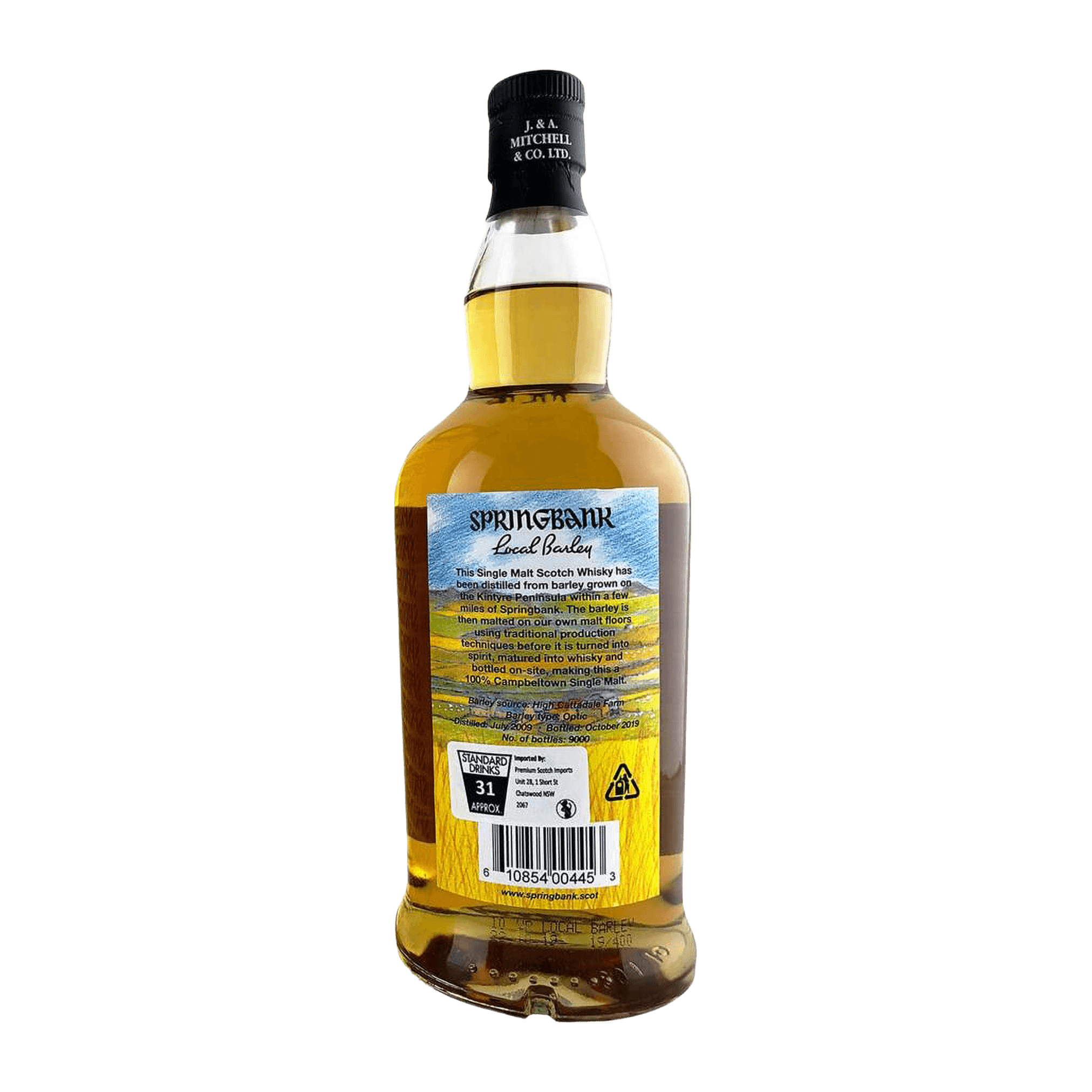 Springbank Local Barley 10 Year Old 2019 Whisky Whiskystack Back