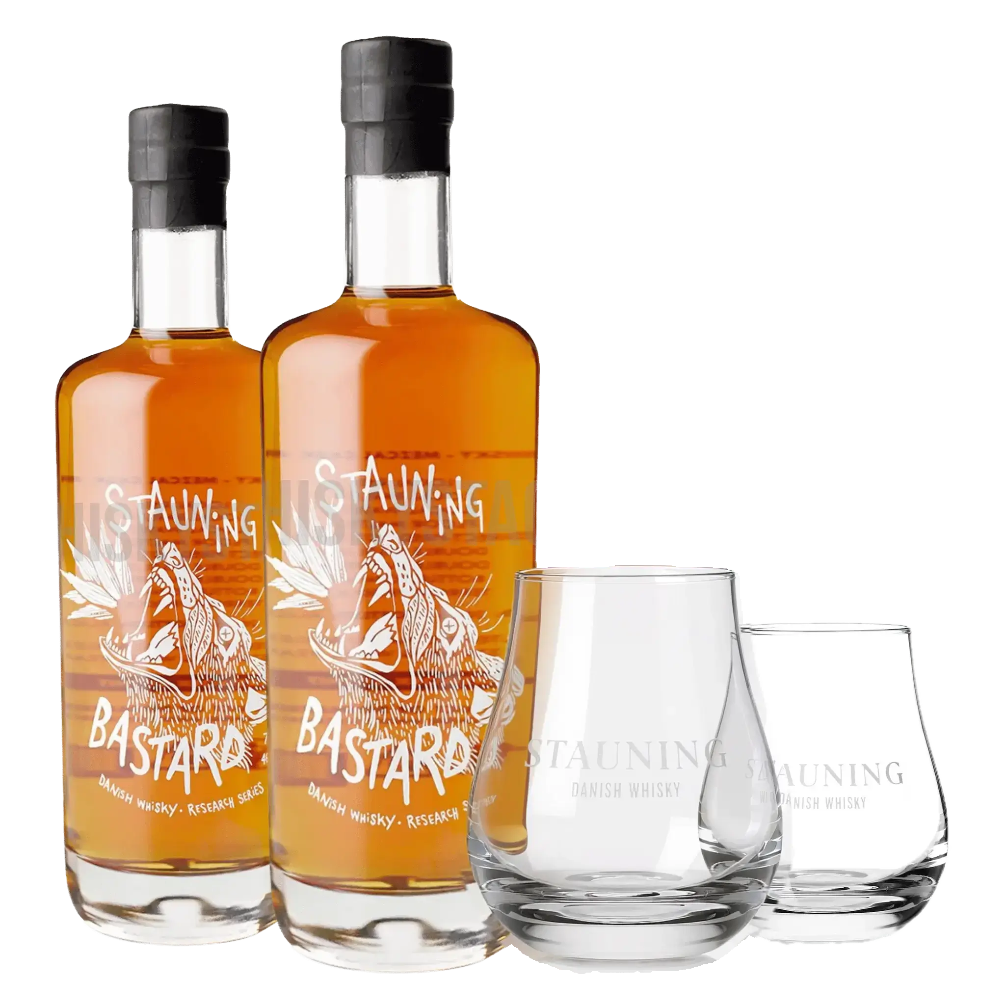 2 fl. Stauning Bastard + 2 stk. GRATIS Stauning Whiskyglas