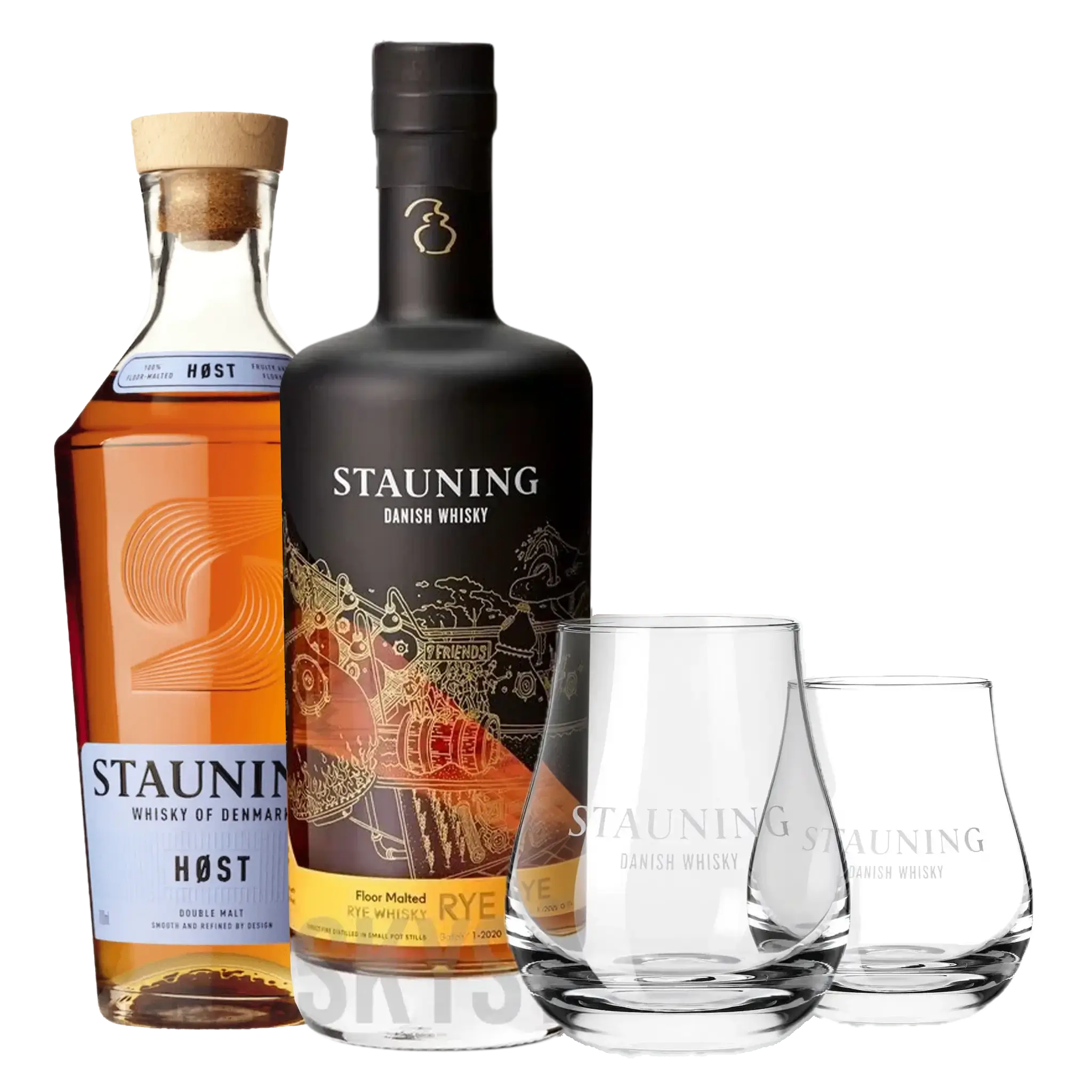 Stauning HØST & RYE + 2 stk. GRATIS Stauning Whiskyglas