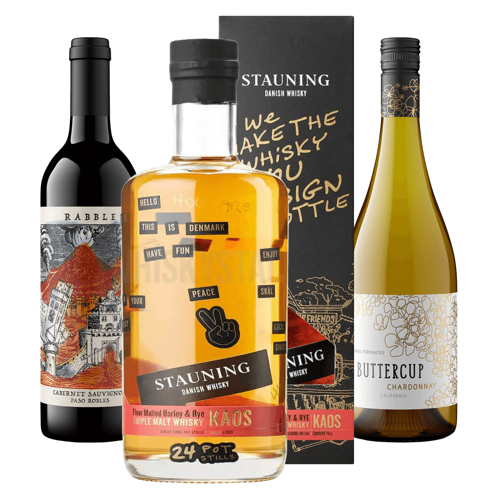 Taste package: Favourite wine with Danish Whisky