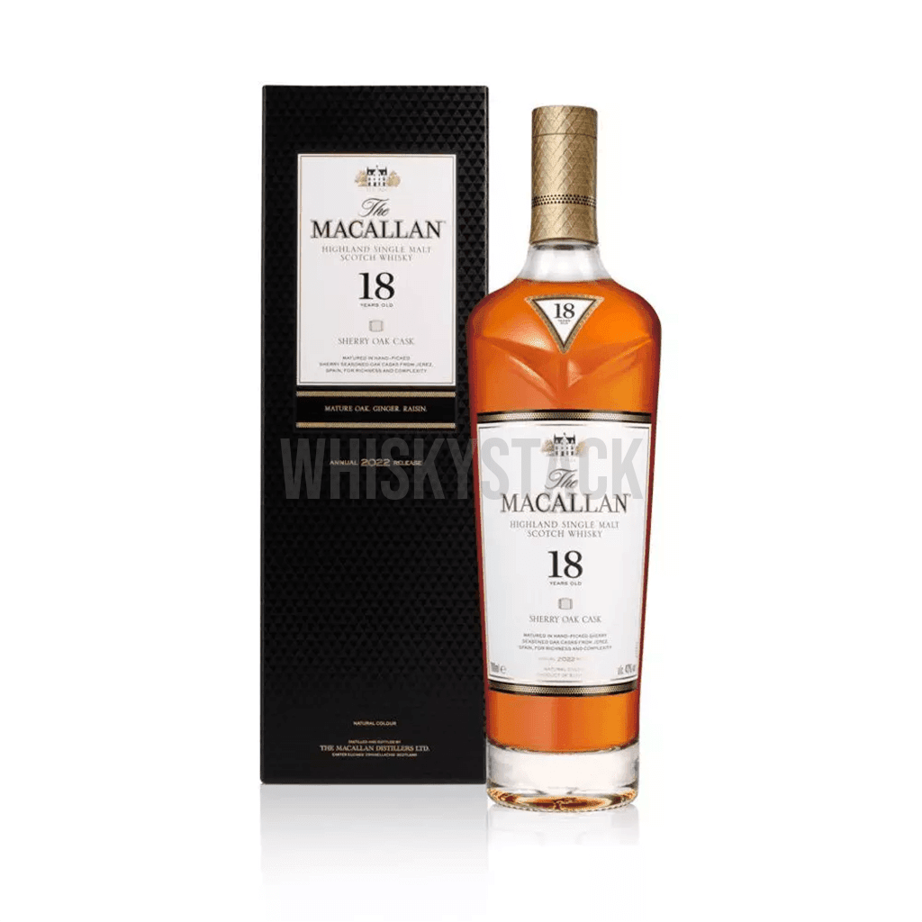 The Macallan 18年 Sherry Oak 2024 2本セット Macallan 18 års Sherry Oak 2022 - En eksklusiv single malt whisky