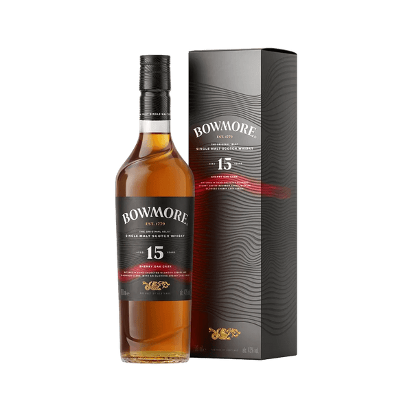   
Bowmore 15 Year Old Sherry Oak – En sofistikeret Islay-whisky med dybde og karakter  
