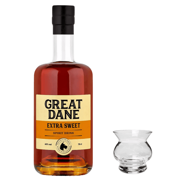 Oplev luksus i hver dråbe med Great Dane Extra Sweet Rom & Elite Neat Romglas