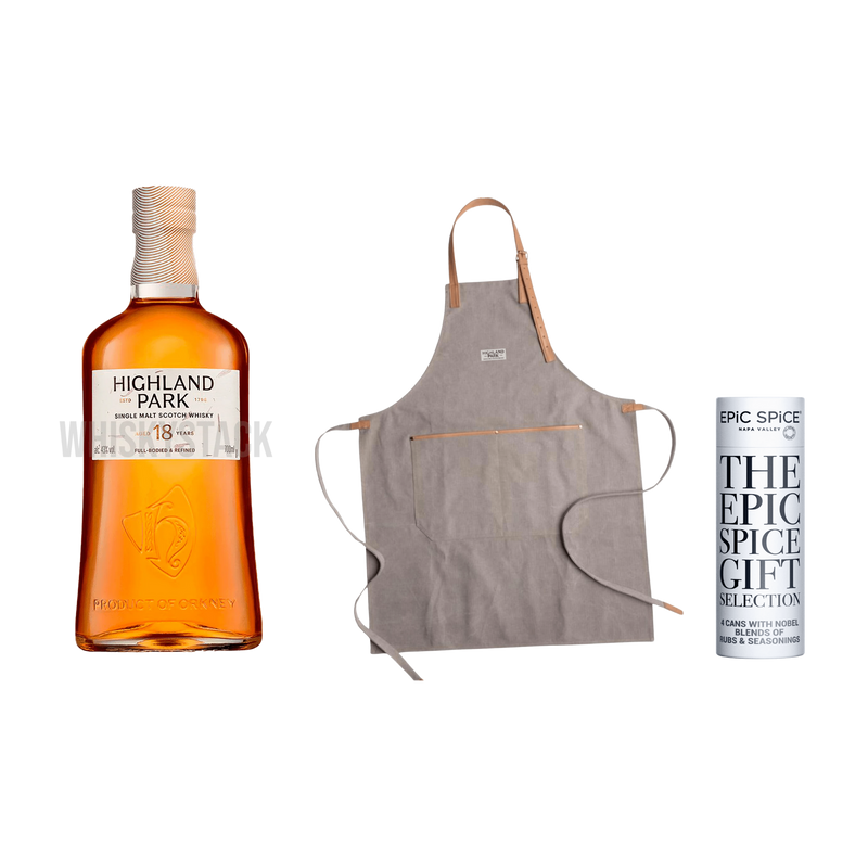 Ja tak 13 - Highland Park 18 års inkl Forklæde og BBQ mix 999,-
