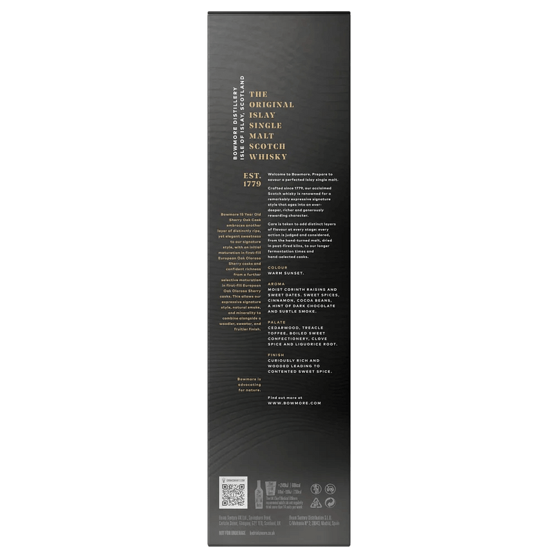 Bowmore 15 Year Old Sherry Oak Cask Box Bag