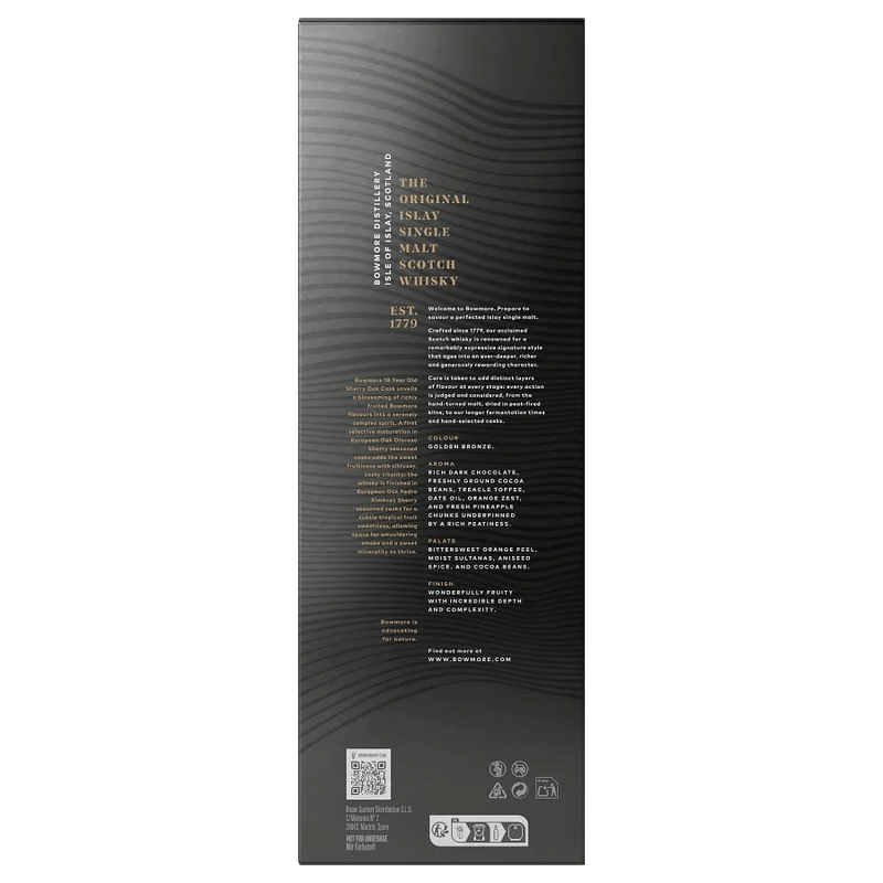 Bowmore 18 Year Old Sherry Oak Cask Whisky