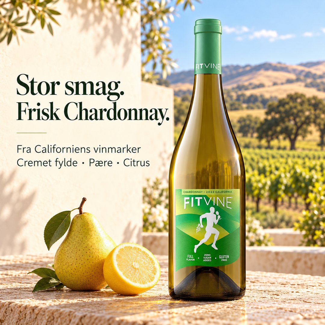 Fitvine chardonnay hvidvin vegansk glutenfri 