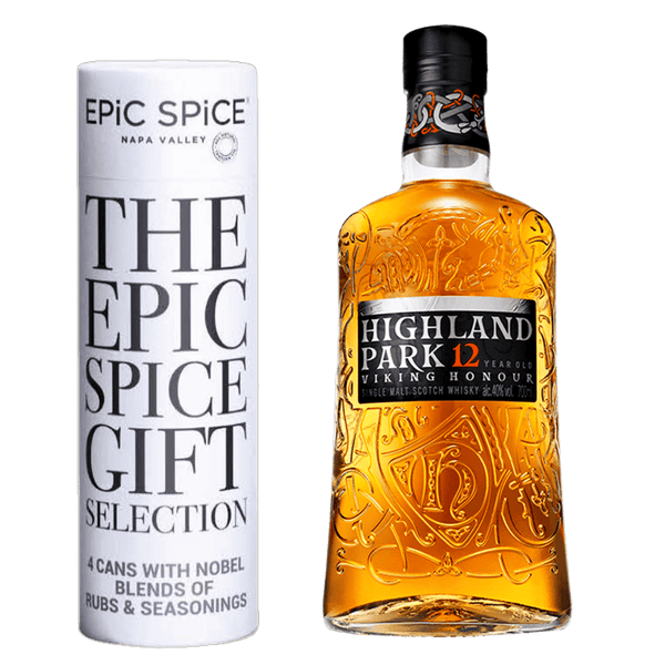 Highland Park 12 Years Old Whisky + Gratis EPiC Premium BBQ Krydderi