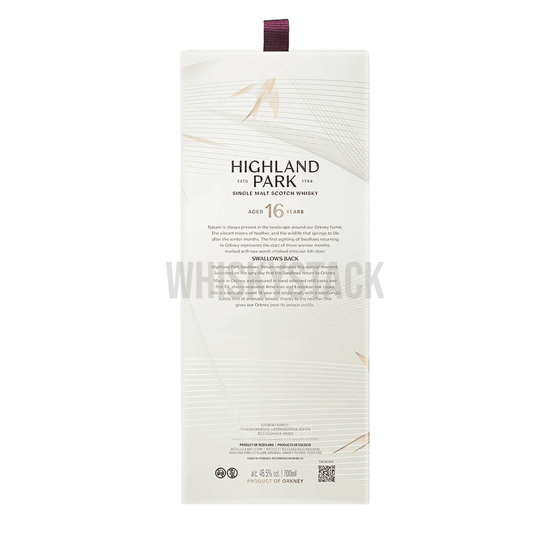 Highland Park Swallow's Return 16 Jahre alt