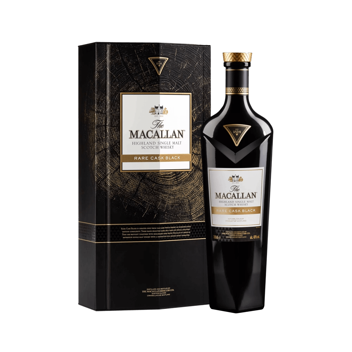 The Macallan Rare Cask Black Box og Flaske