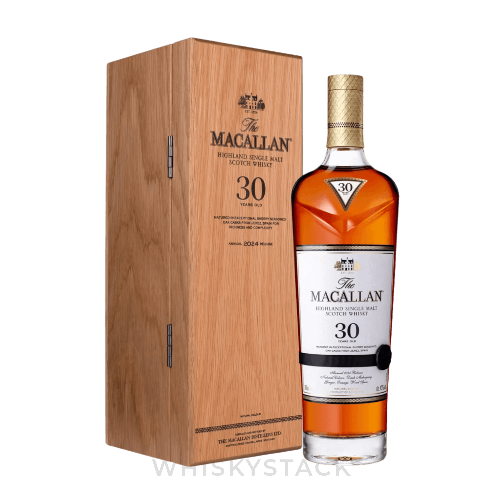 Macallan 30 Years Old Sherry Oak 2024 - Flaske og Boks
