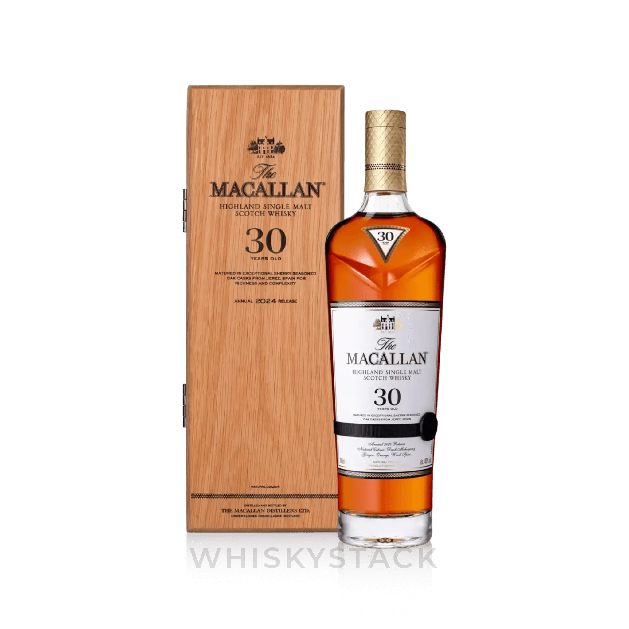 Macallan 30 Years Old Sherry Oak 2024 Flaske og Boks