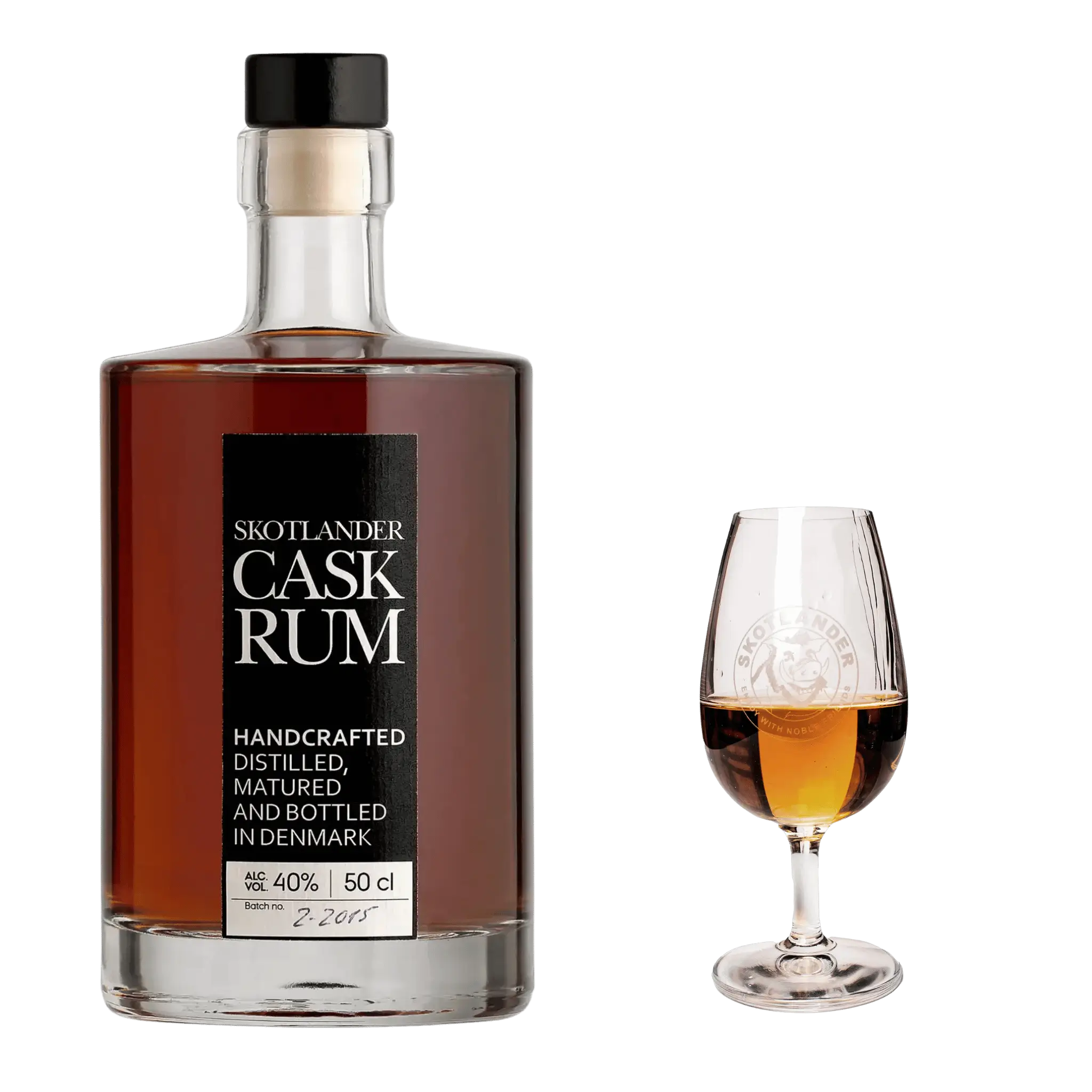 Skotlander Rum Cask og Romglas – Eksklusivt Tilbud
