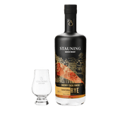 Stauning Rye Sherry Cask Finish og Gratis Stauning Whisky Glas