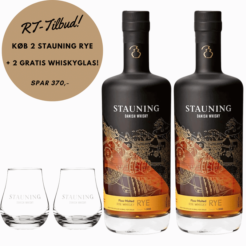 Køb 2 Stauning Rye Inkl. 2 Stauning Whisky Glas