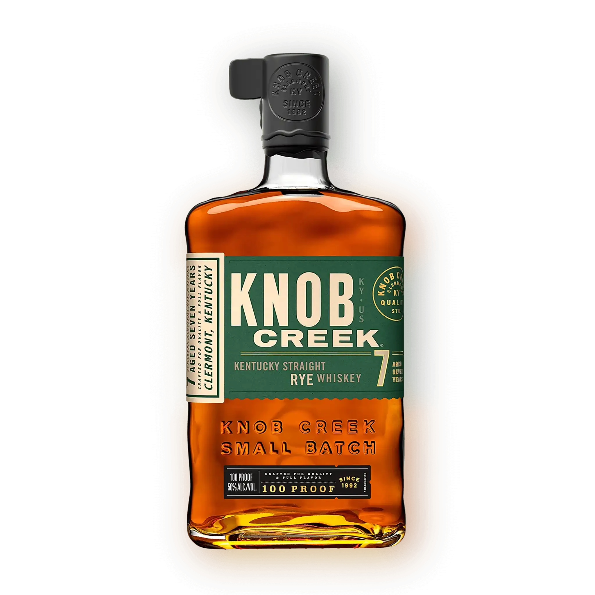 Knob Creek 7 Years Old Rye Flaske