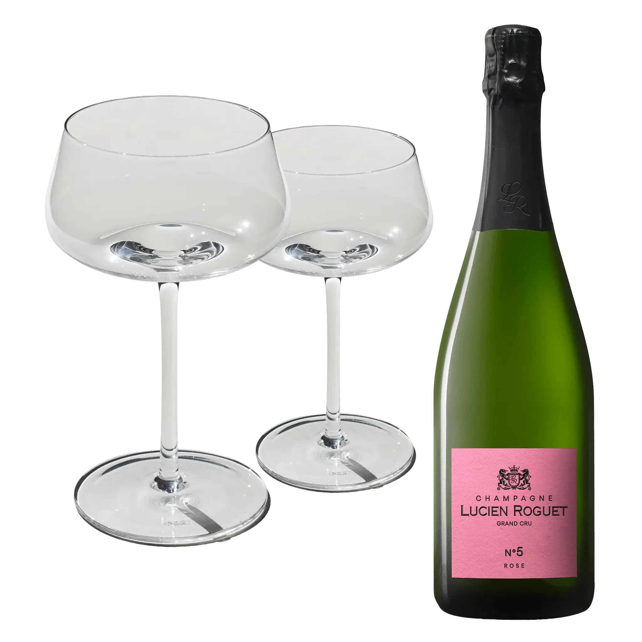 Lucien Roguet No. 5 Rosé + 2 pcs. Beyond Bubbly Coupe