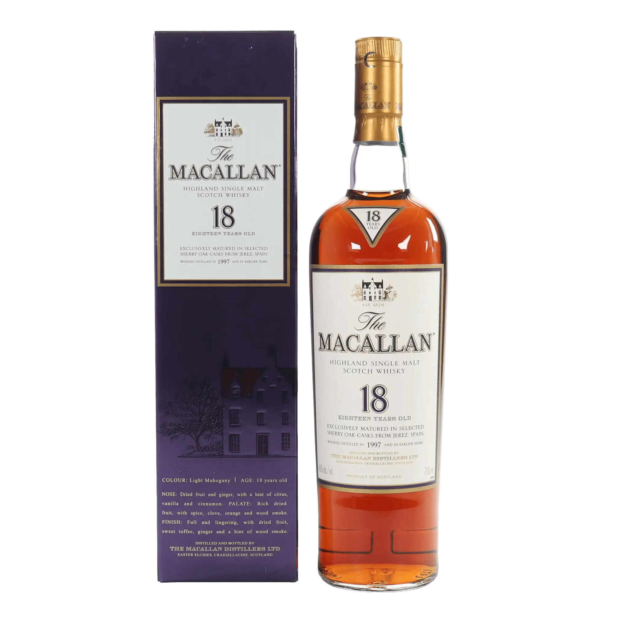 Macallan 18 Years Old Sherry Oak - 1997