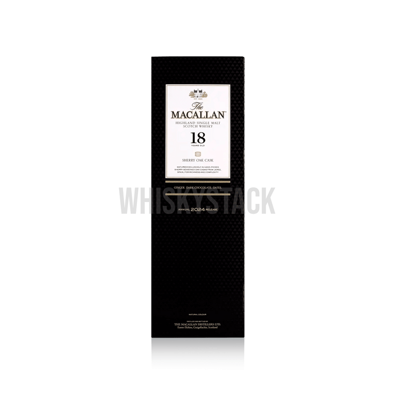 Macallan 18 Years Old Sherry Oak 2024 Box