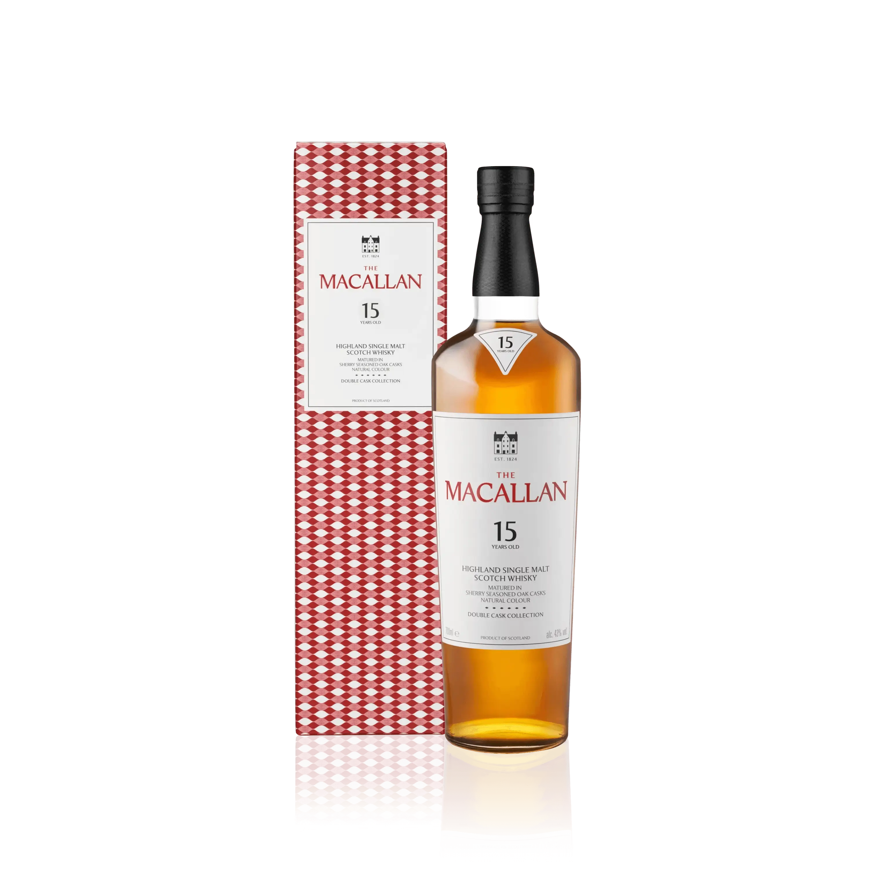 Macallan 15 Years Old Double Cask Flaske og Boks