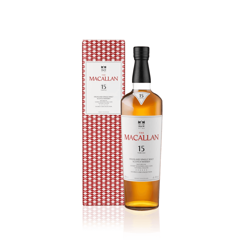 Macallan 15 Years Old Double Cask Flaske og Boks