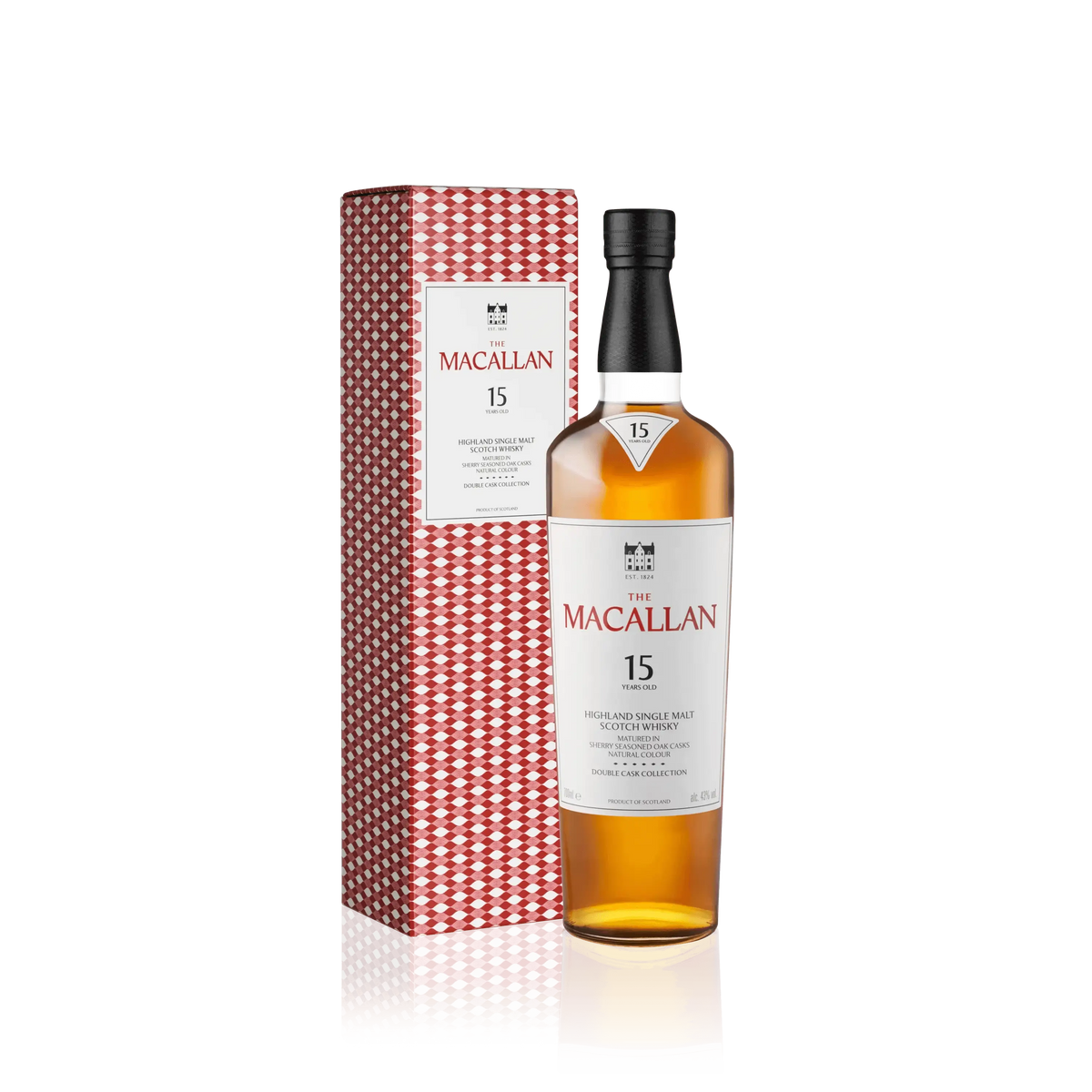 Macallan 15 Years Old Double Cask Box og Flaske