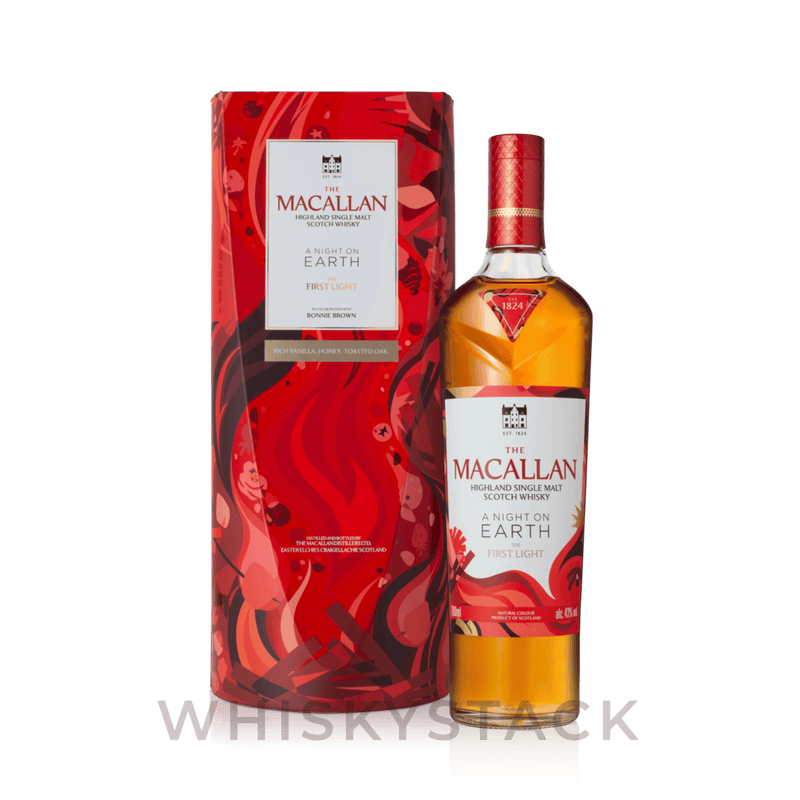 The Macallan A Night on Earth – The First Light Flakse og Boks
