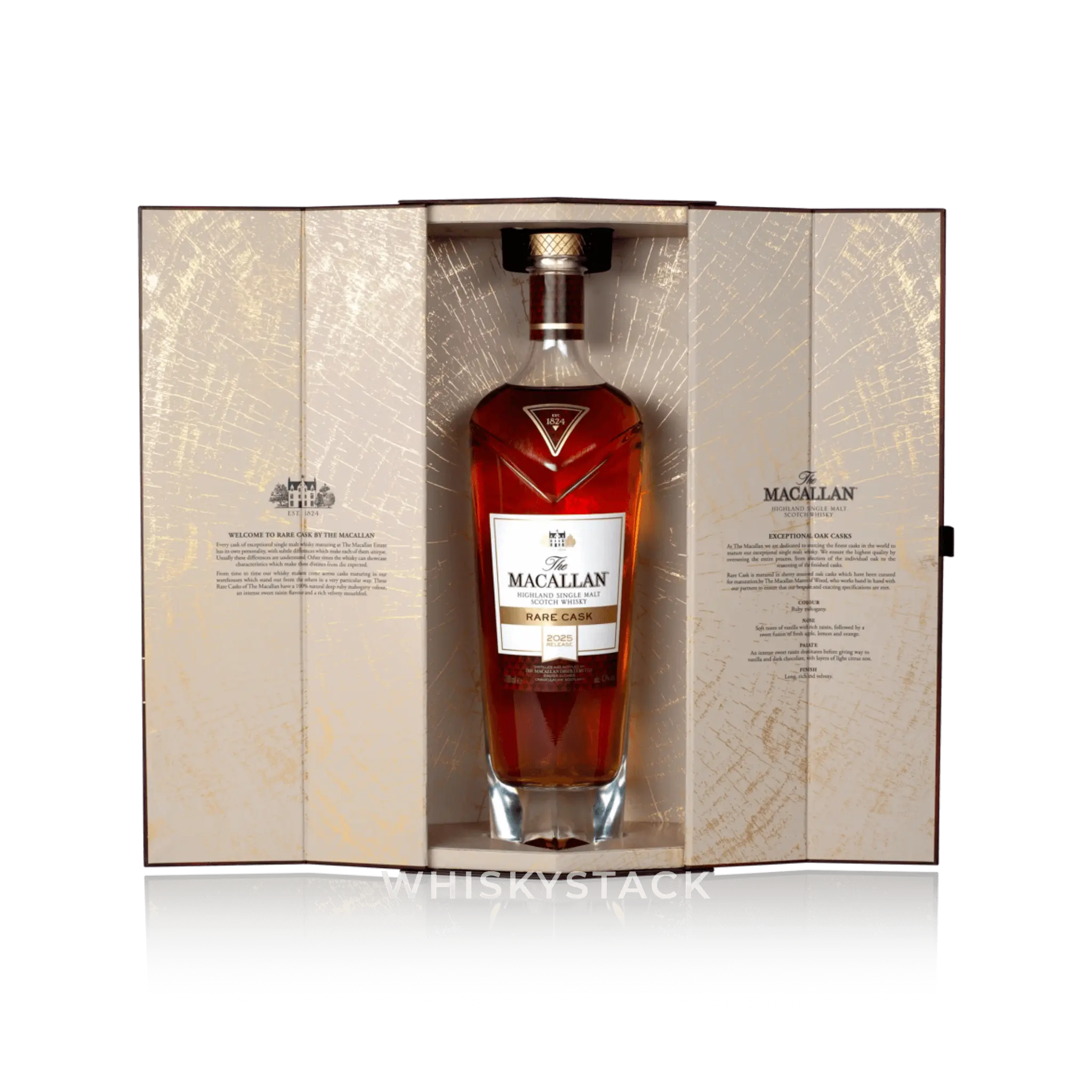 Macallan Rare Cask 2025 – Eksklusiv Single Malt Whisky Åben Boks med Flaske