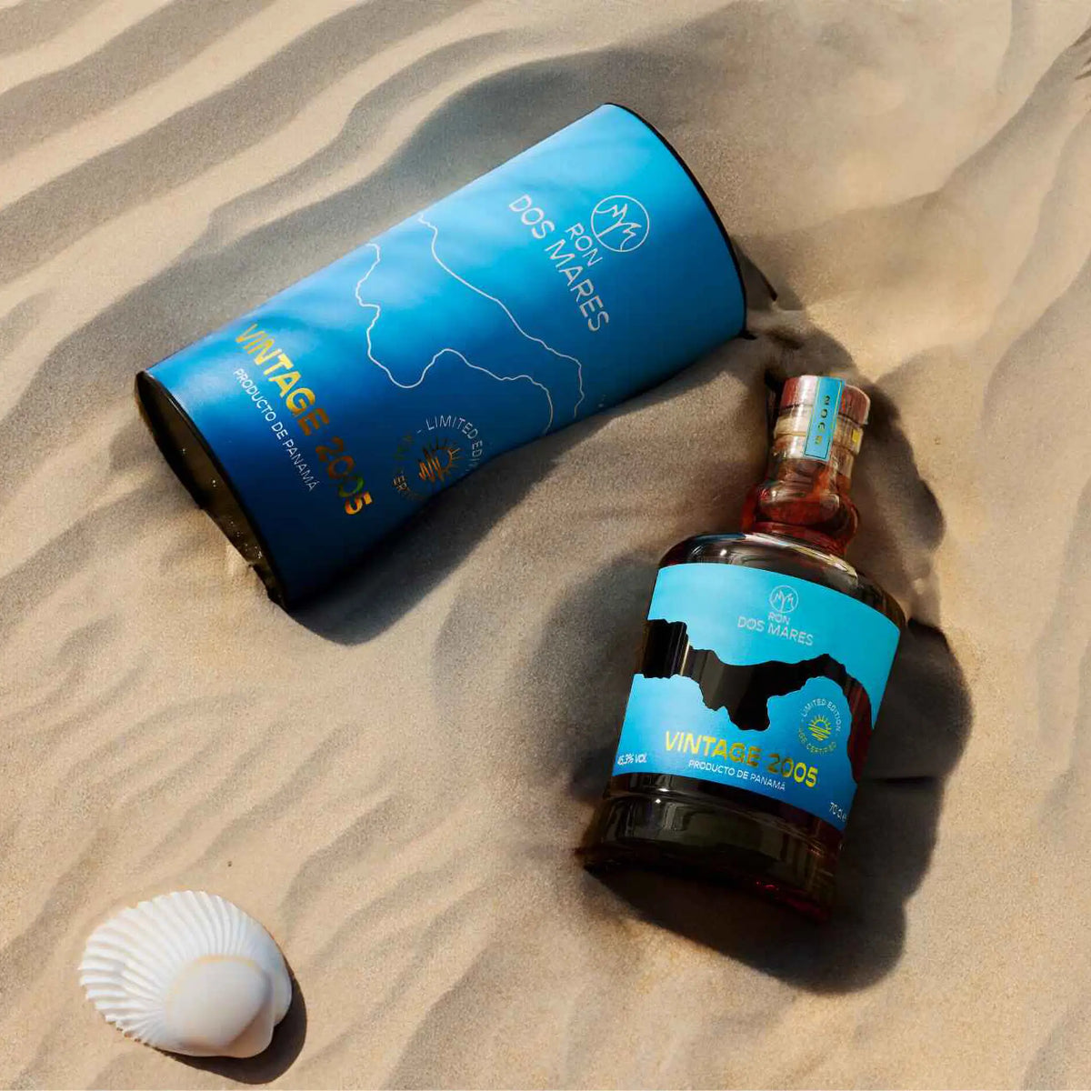 Ron Dos Mares Vintage 2005 Vintage Limited Edition 19 År Panama Rom Beach