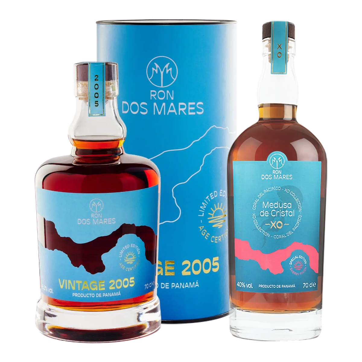 Ron Dos Mares Vintage 2005 Limited Edition 19 år + GRATIS Medusa de Cristal XO