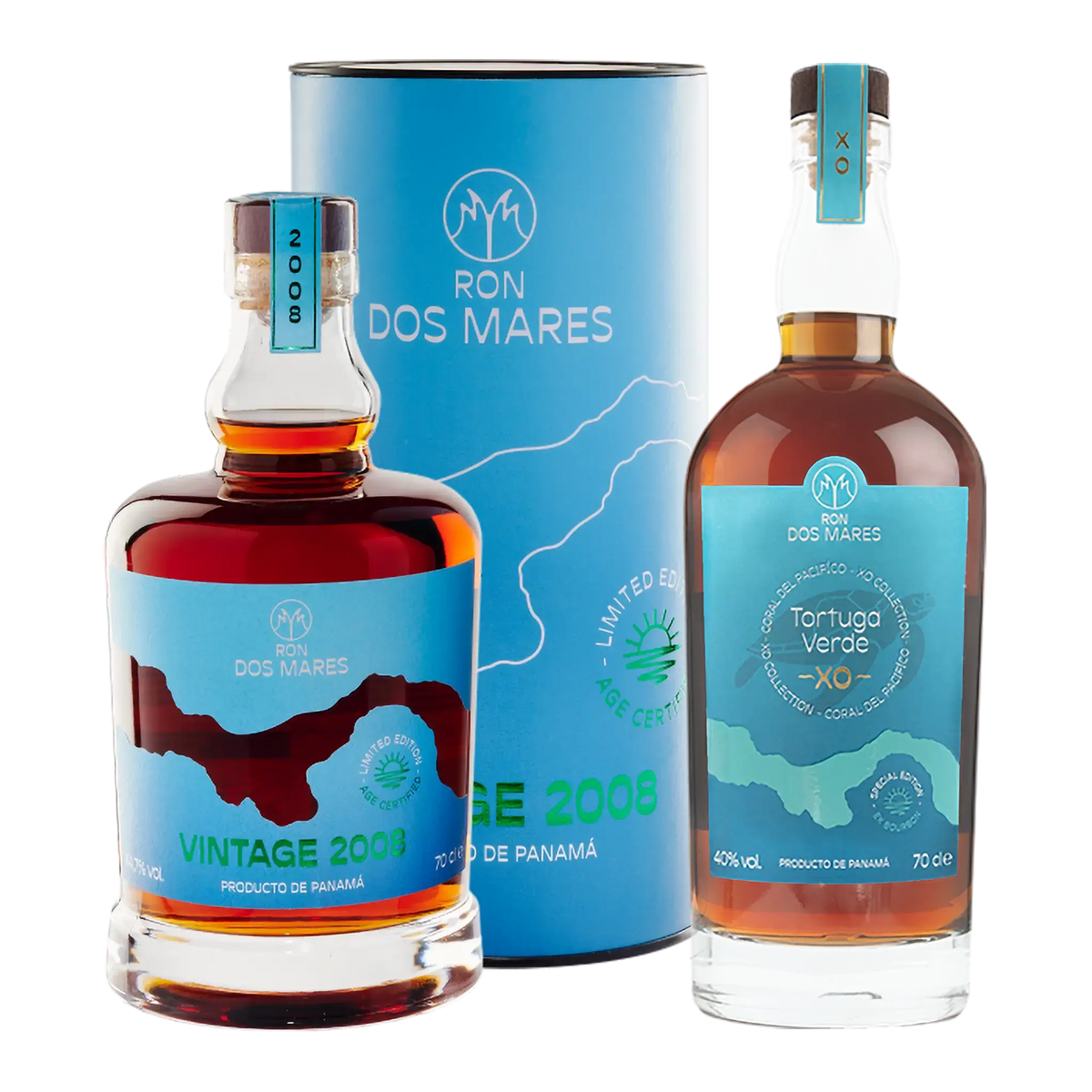 Ron Dos Mares Vintage 2008 Limited Edition 16 år + GRATIS Tortuga Verde XO