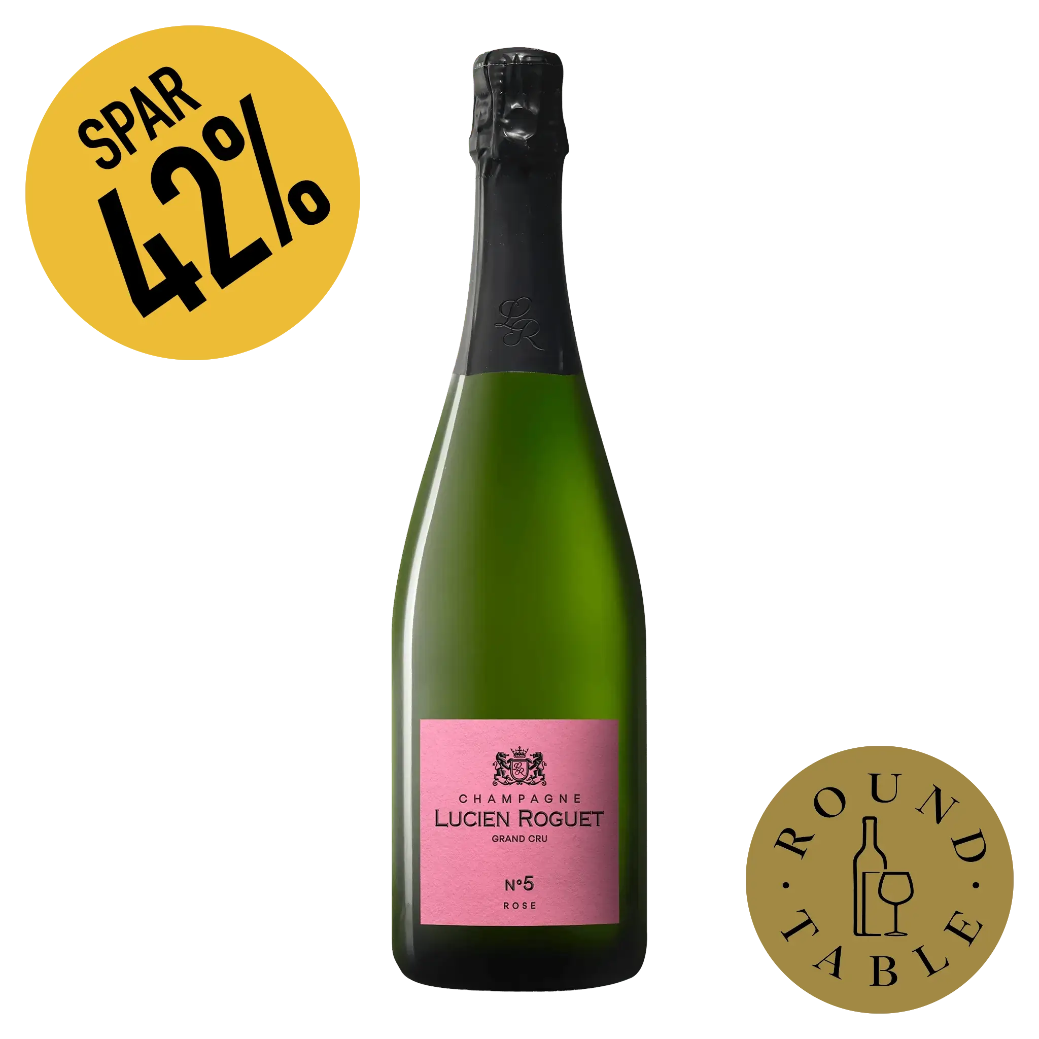 Lucien Roguet No. 5 Rose Grand Cru Champagne (Round Table)