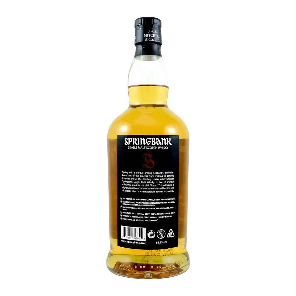 Springbank 12 Year Old Cask Strength 2021 Whisky Whiskystack Back
