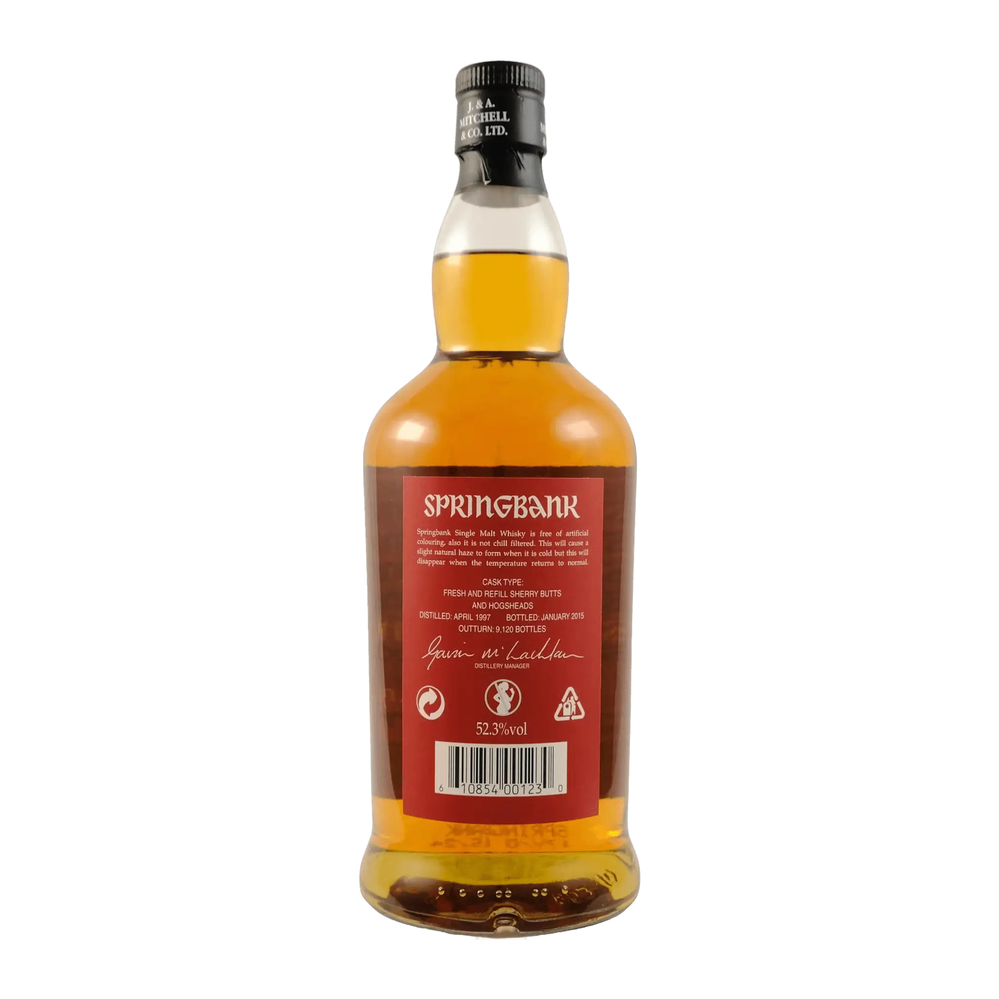 Springbank 17 Year Old Sherry Wood 2015 Whisky Whiskystack Back