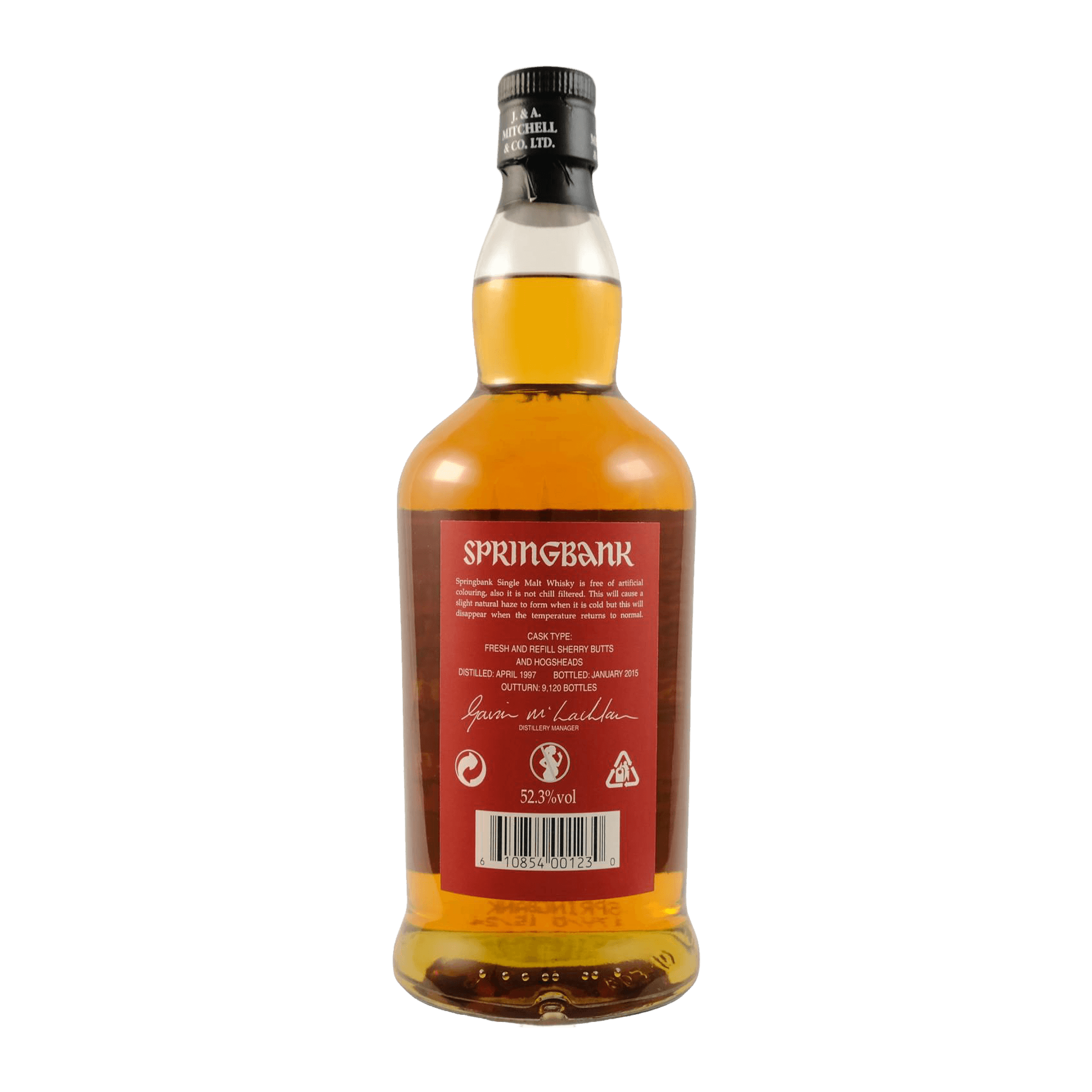 Springbank 17 Year Old Sherry Wood 2015 Whisky Whiskystack Back