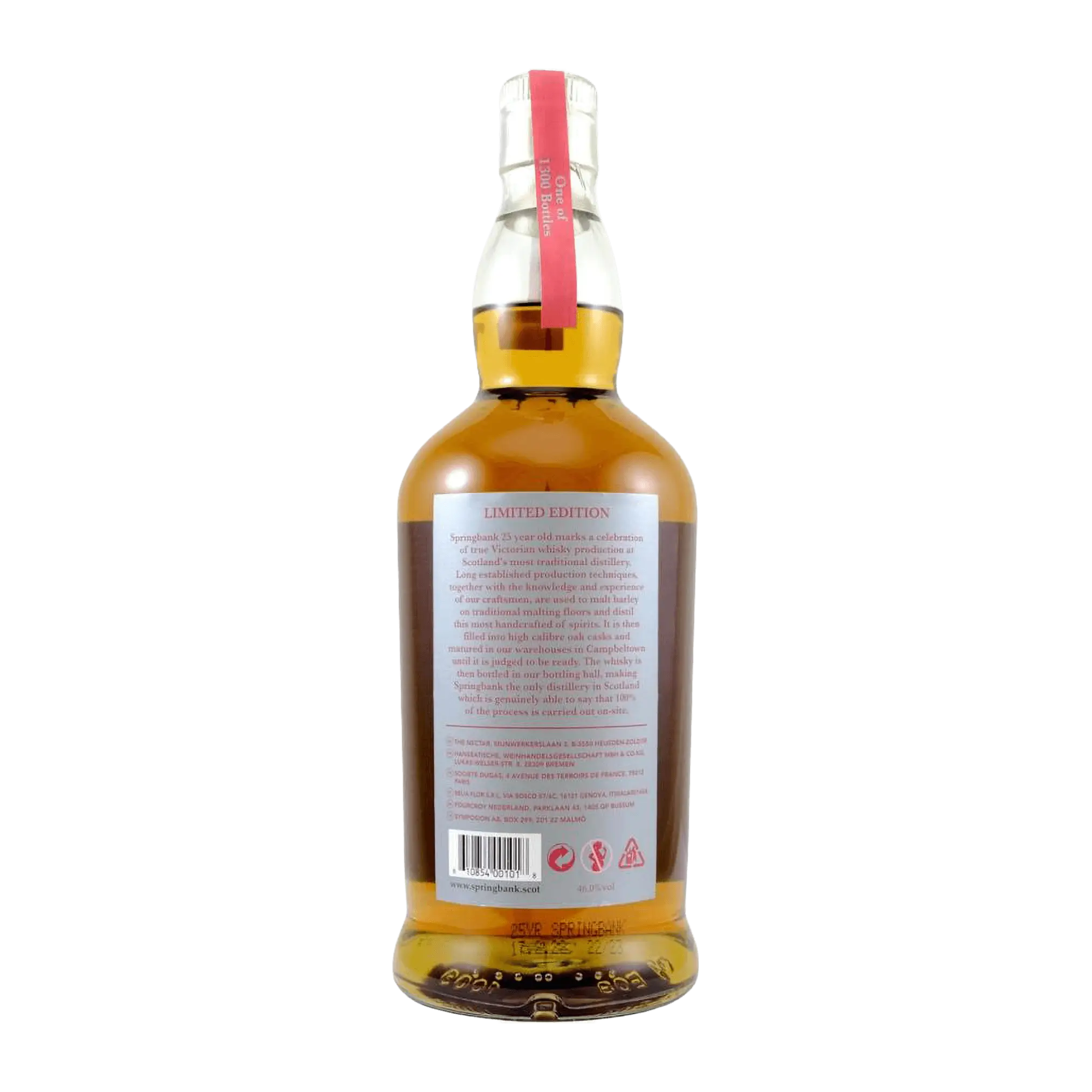 Springbank 25 Year Old 2022 Whisky Whiskystack Back