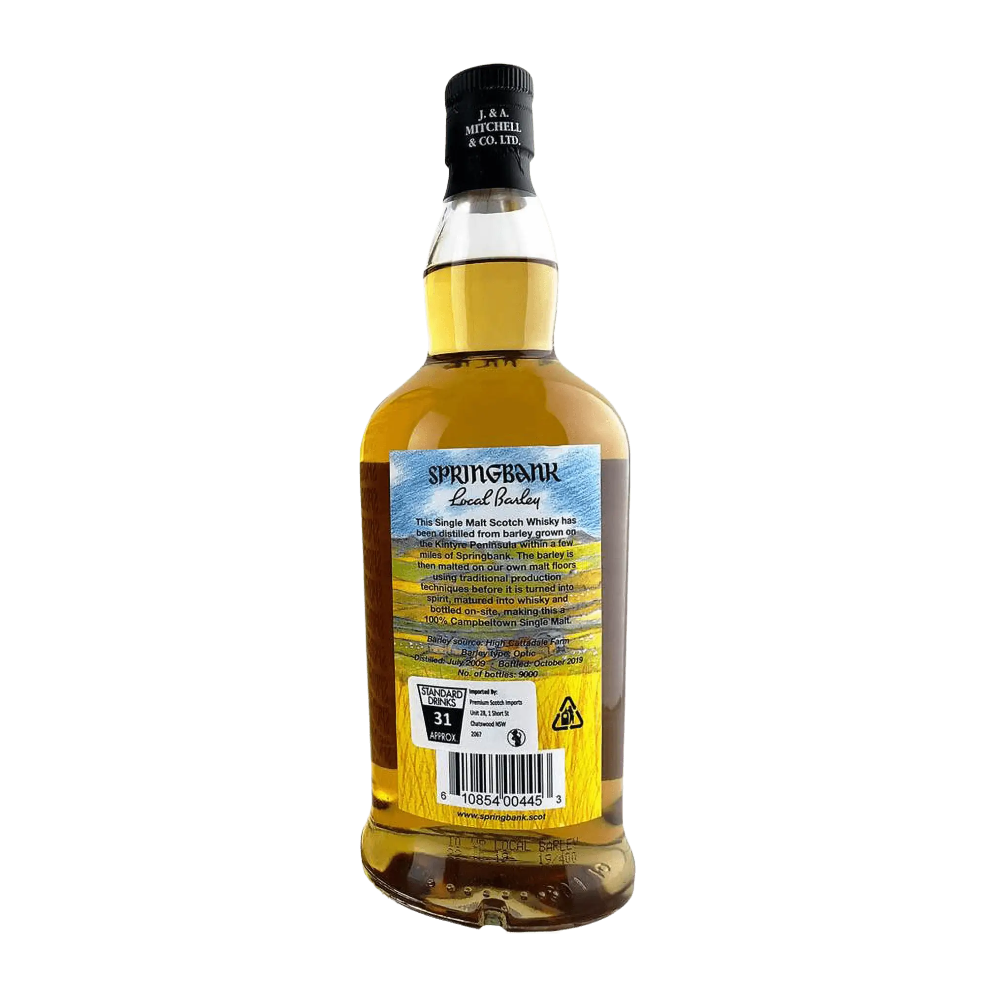 Springbank Local Barley 10 Year Old 2019 Whisky Whiskystack Back